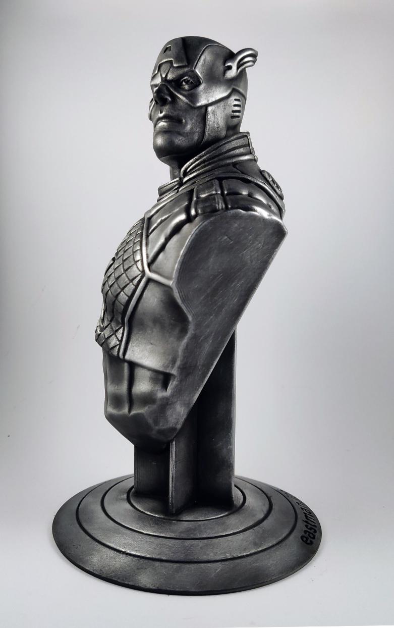 Captain America bust (fan art) 3d model