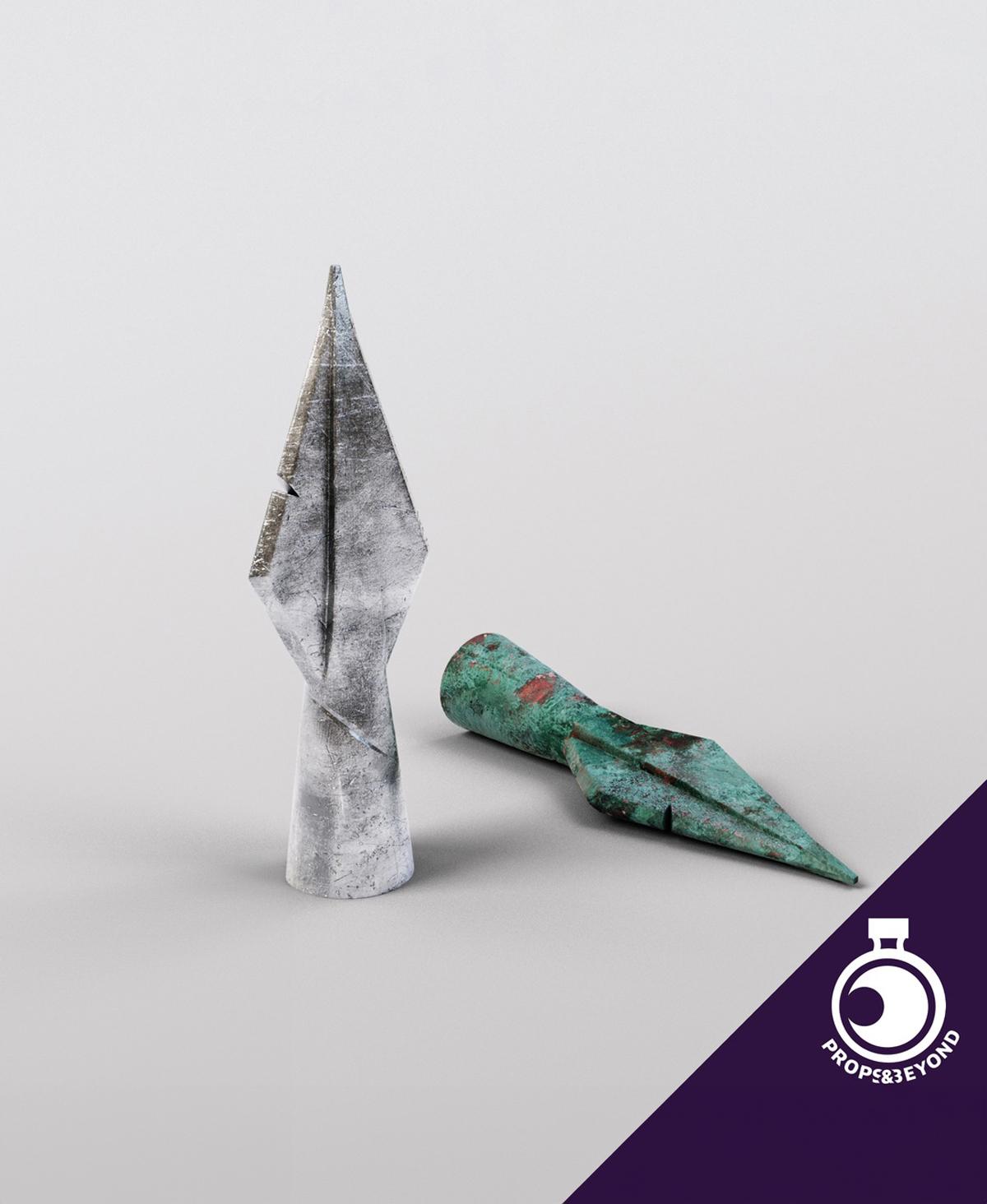 Rusty Arrowhead 3d model