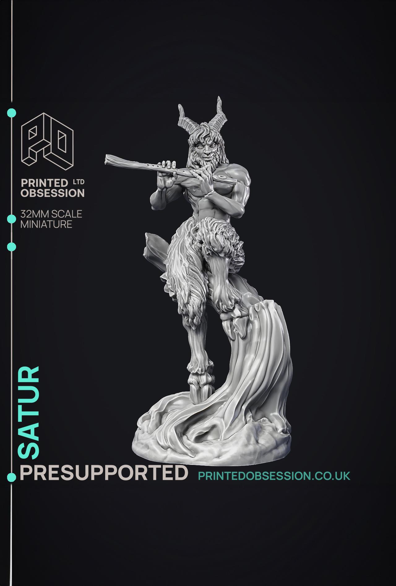 The Story Teller - Satyr - PRESUPPORTED - 32mm Scale  3d model