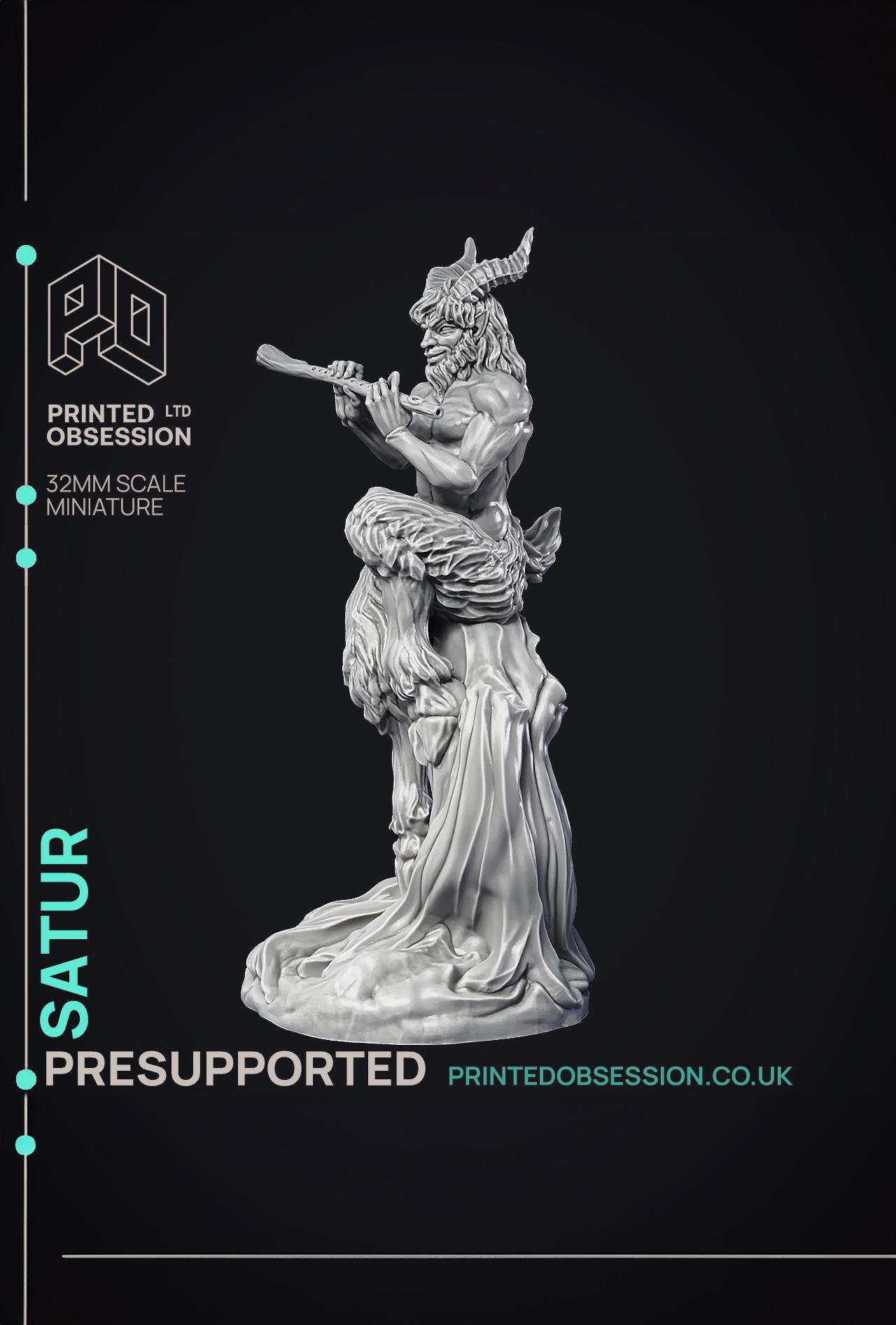 The Story Teller - Satyr - PRESUPPORTED - 32mm Scale  3d model