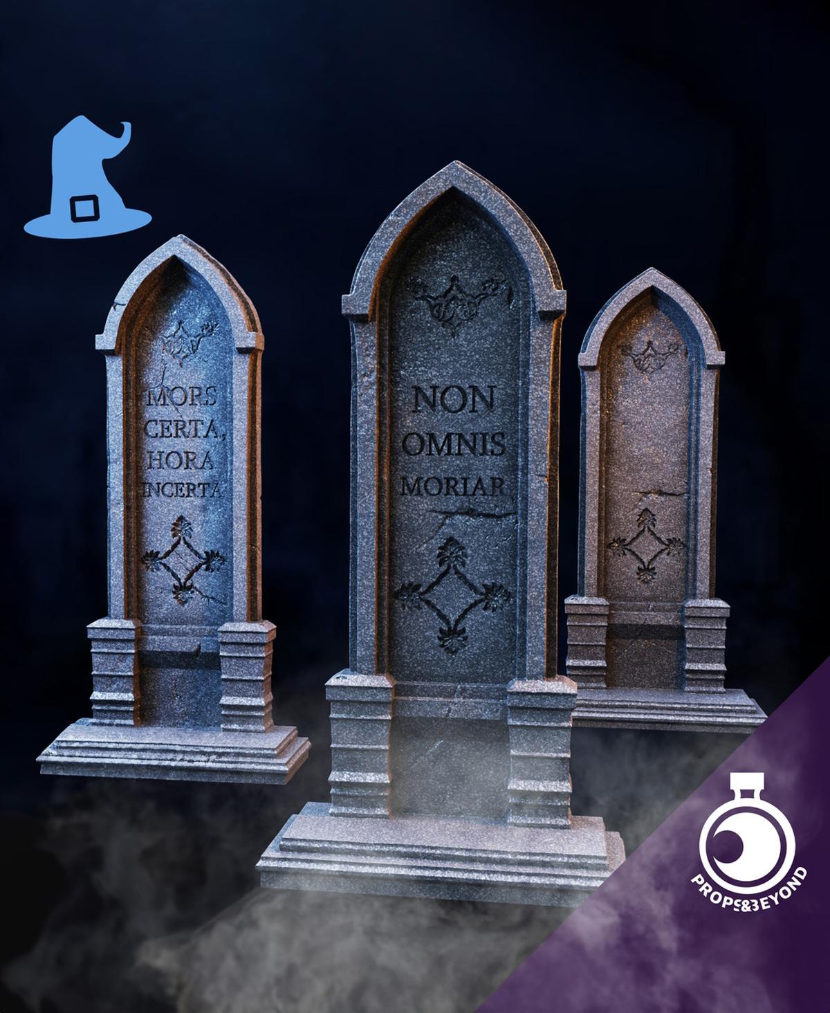 Tombstone Book Ends 3d model