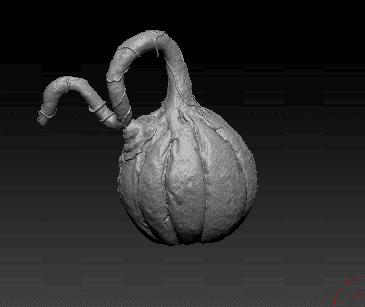 Creepy Leather Pumpkin 3d model