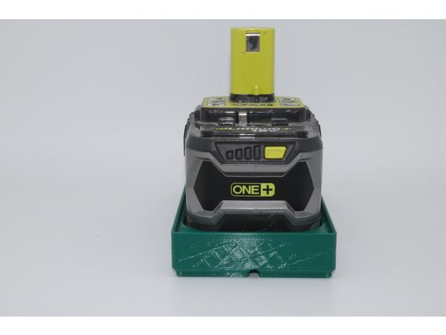 Gridfinity Ryobi Battery Holder 3d model