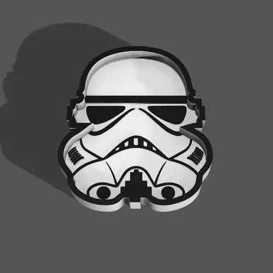 Storm Trooper Coin Dump Tray 3d model