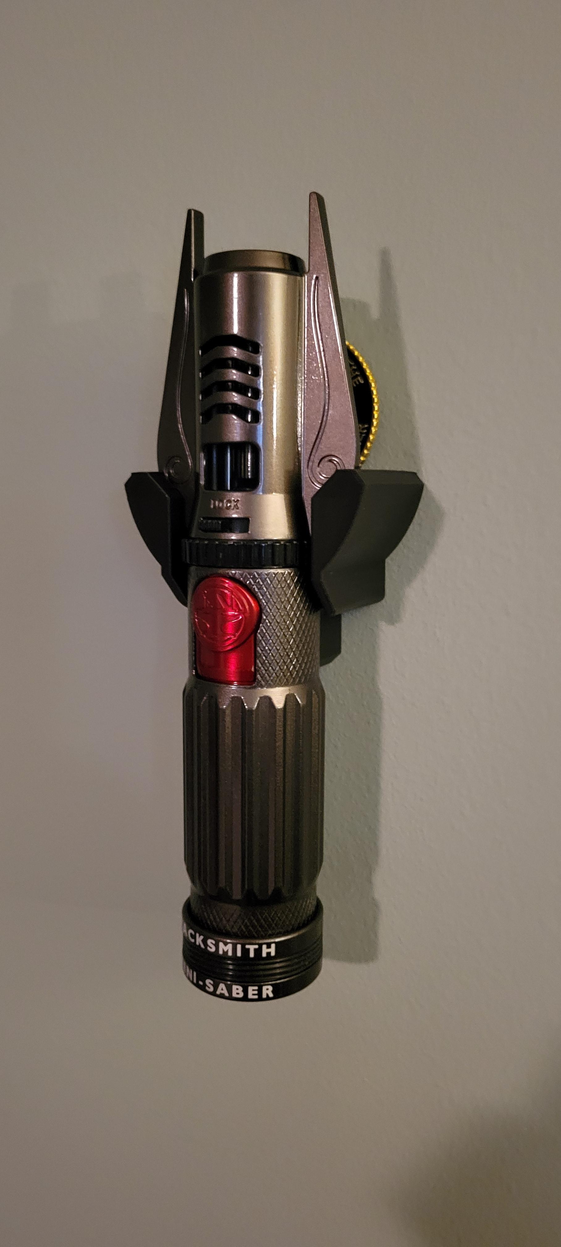 Hacksmith Mini-Saber Gen 2 Wall Mount 3d model