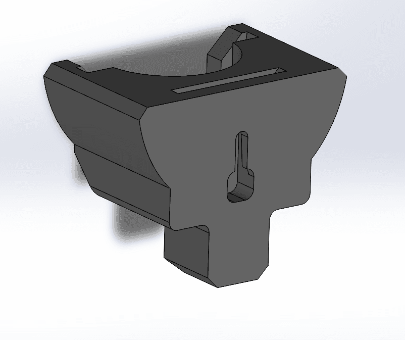 Hacksmith Mini-Saber Gen 2 Wall Mount 3d model