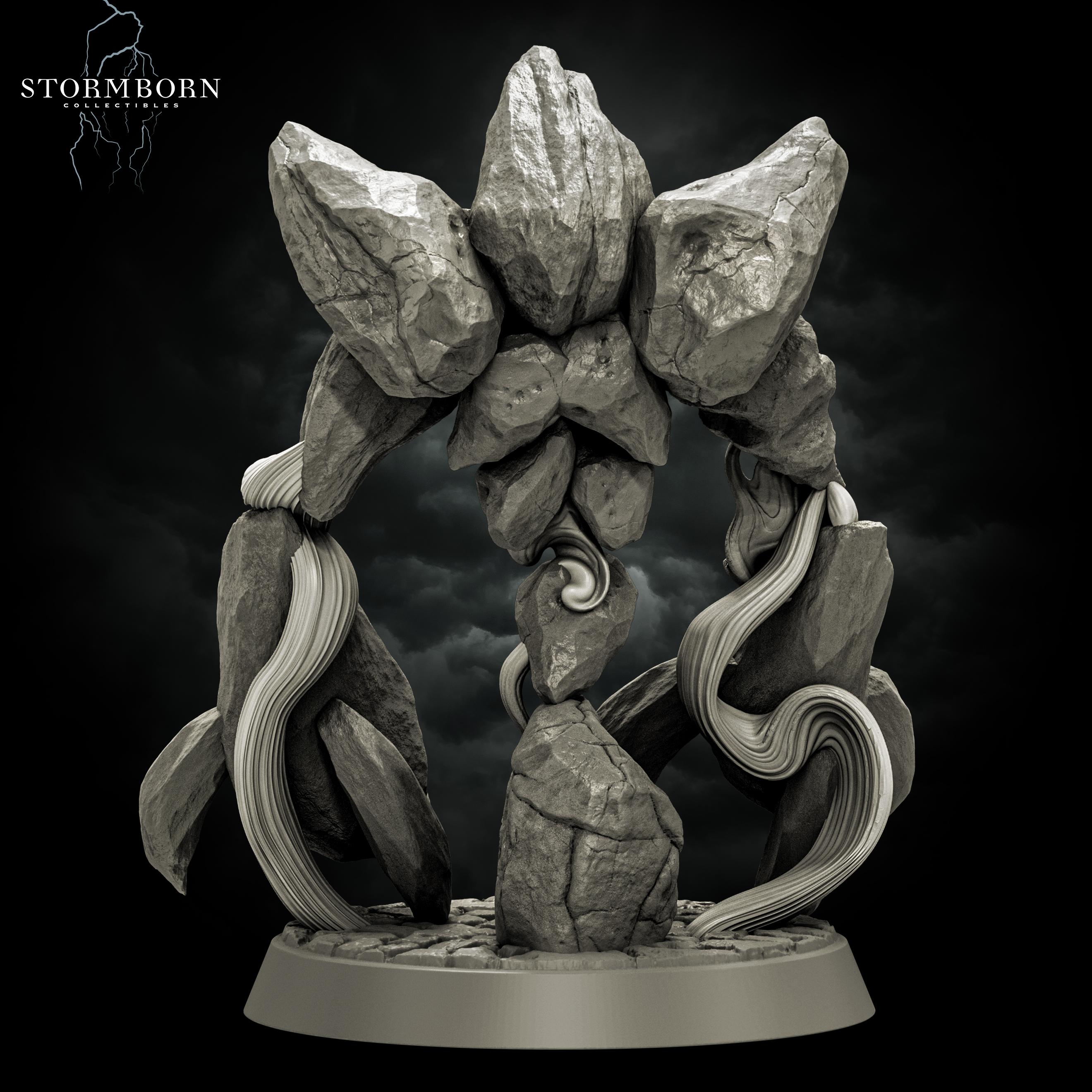 (32mm) Earth Elemental of Dusk 3d model