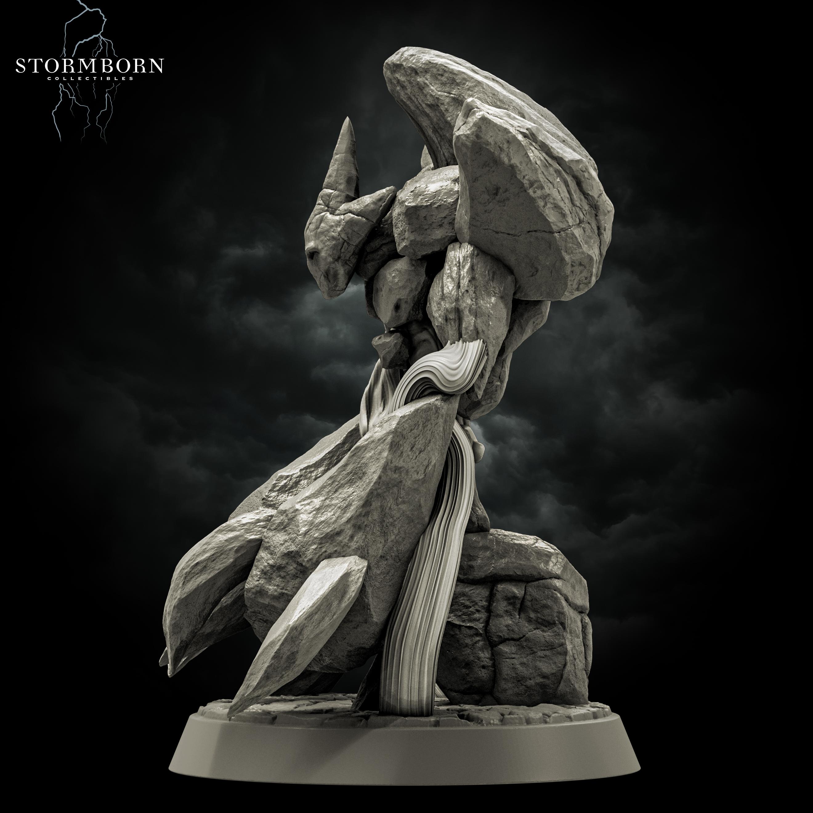 (32mm) Earth Elemental of Dusk 3d model