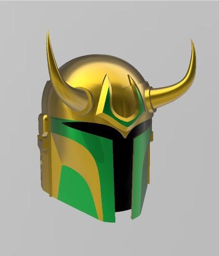 Sylvie Loki Mandalorian Helmet 3d model