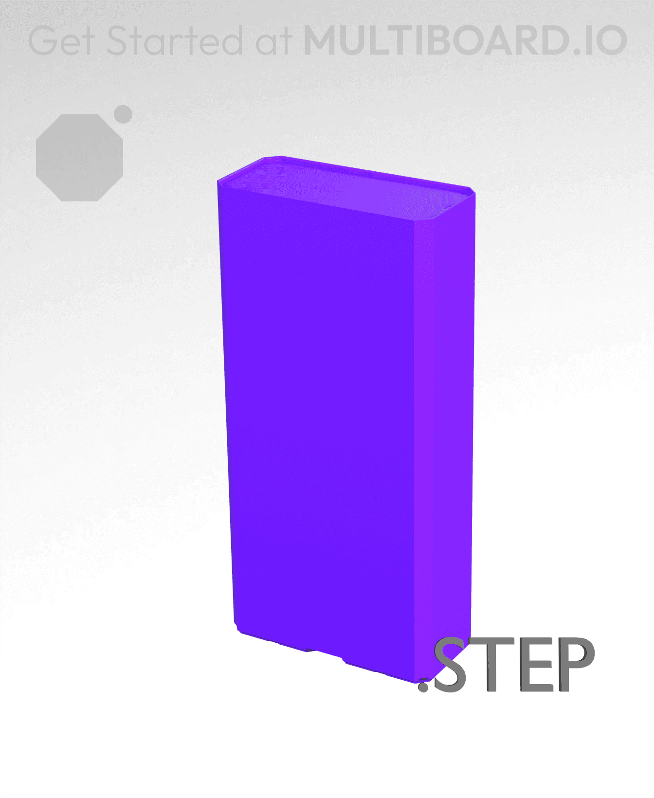 2x1x4 - Multibin Insert - STEP Remixing File 3d model