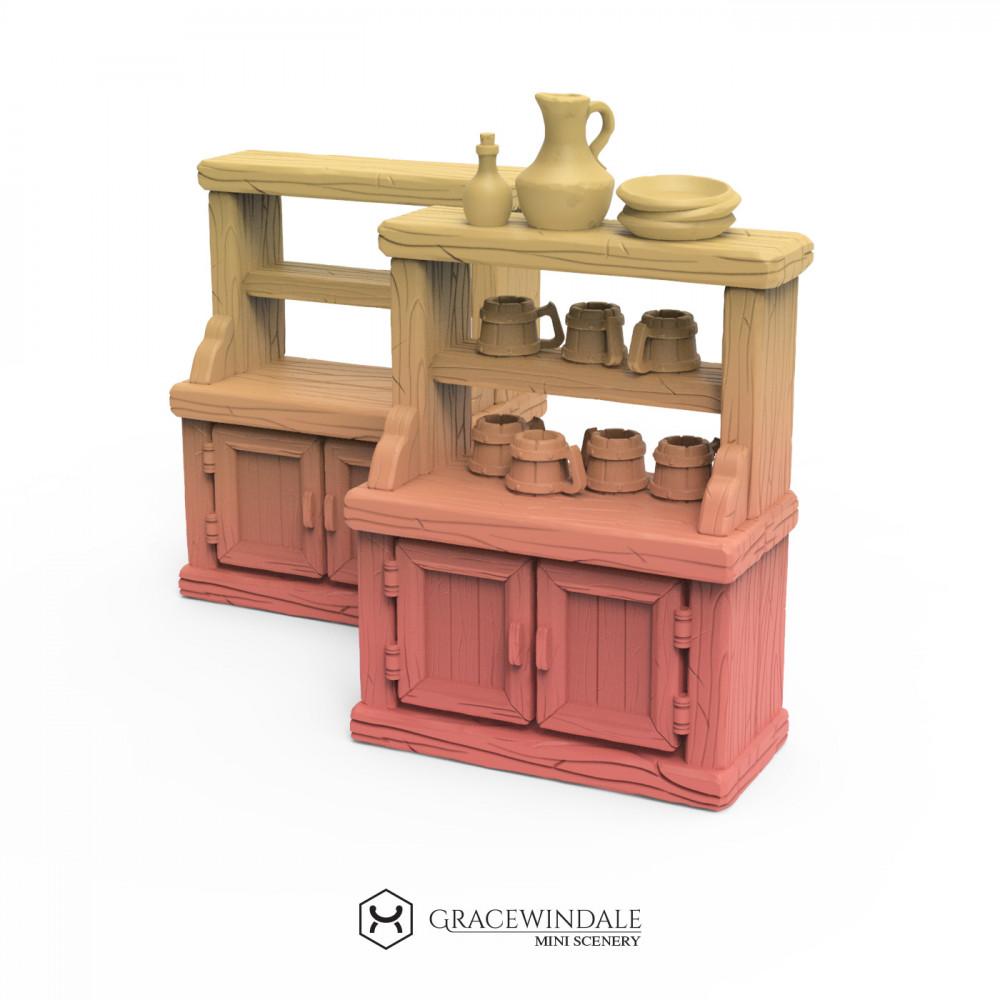 Tavern Furniture and Props Set 3d model