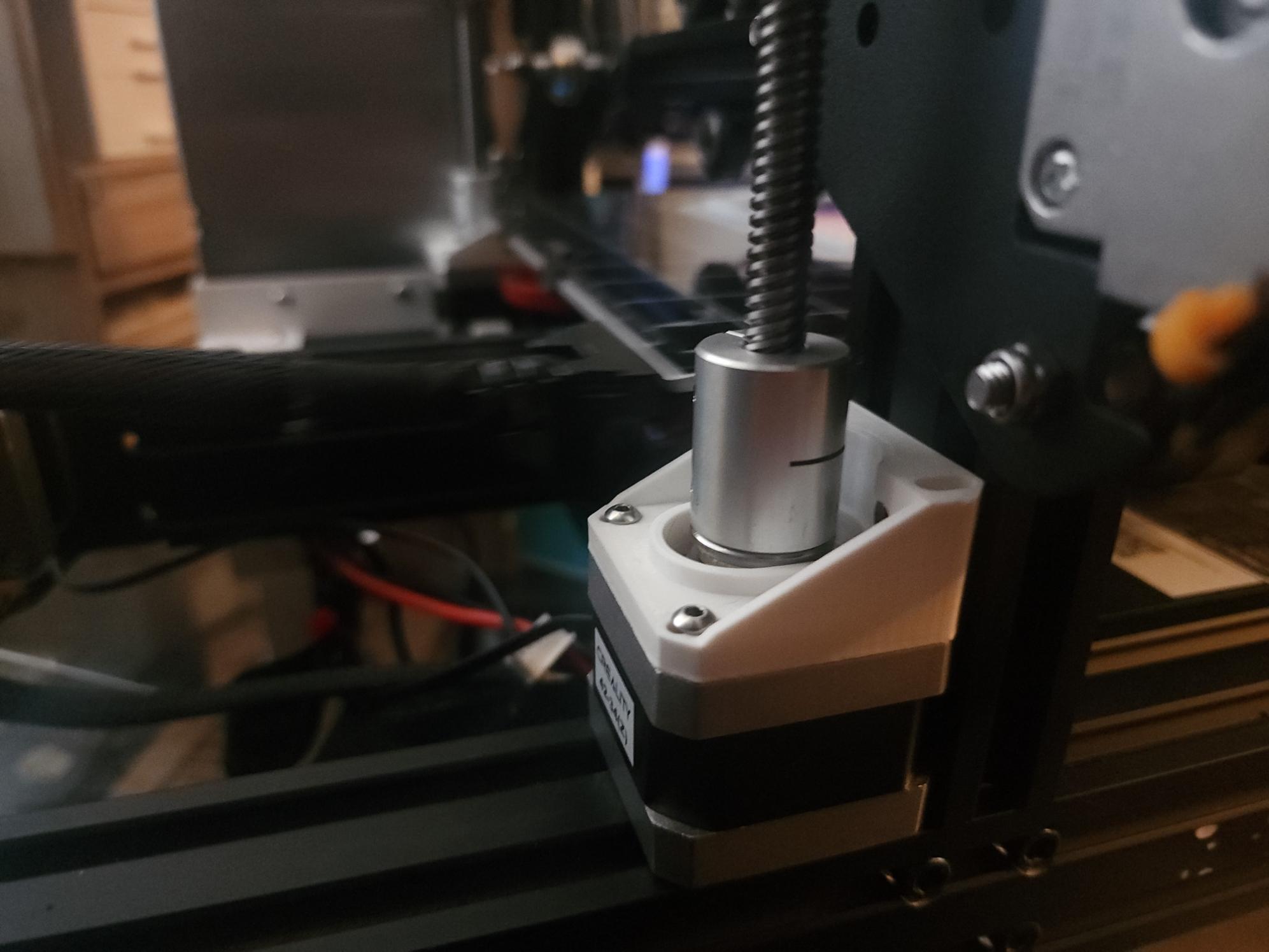 Ender 3 Adjustable Z Motor Mount with Bearing Slot 3d model