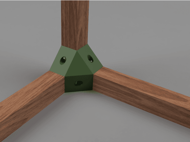 Corner brackets for simple square corner 3d model