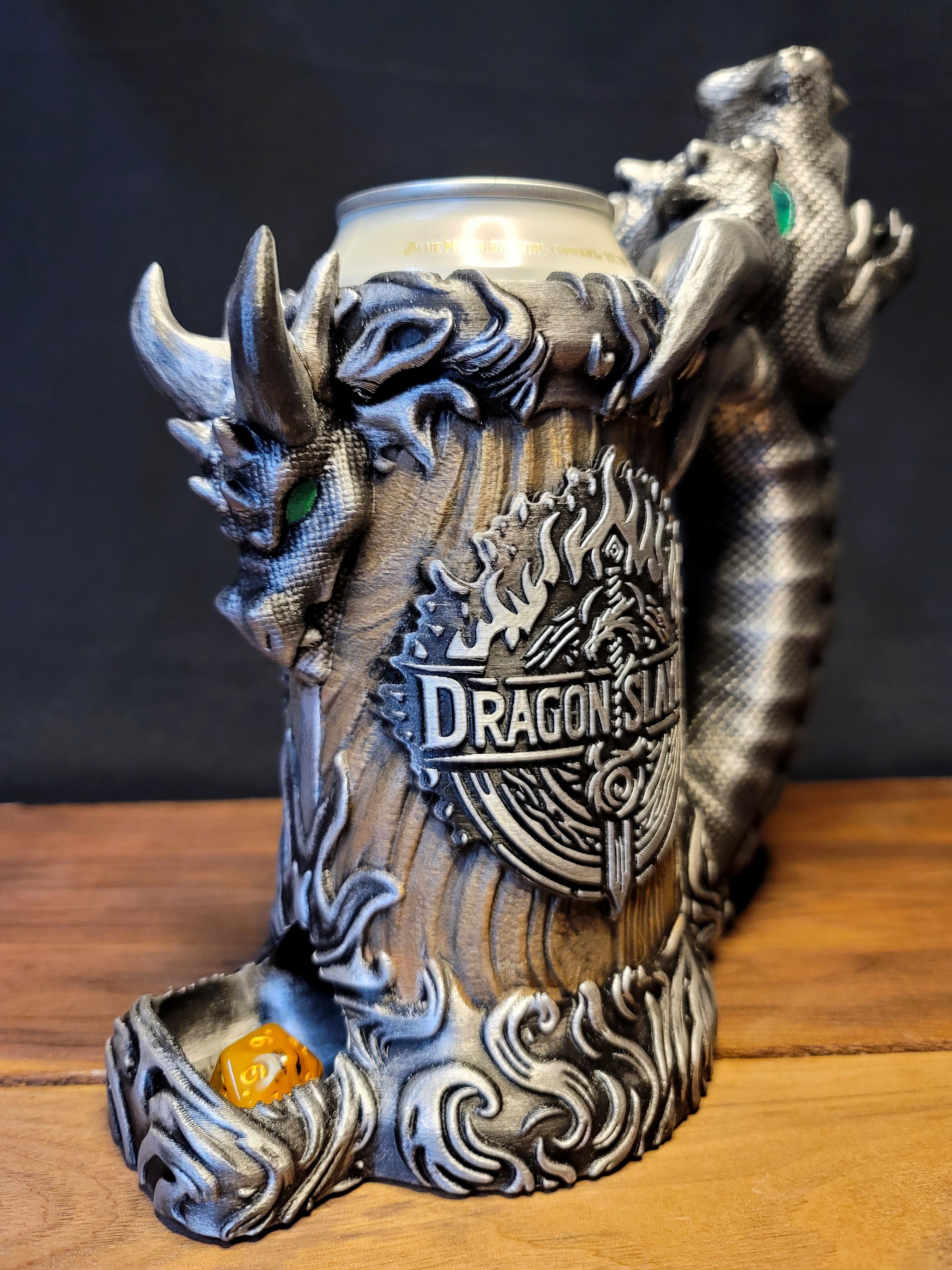 12oz. Dragon Slayer Can Cozy Dice Tower 3d model