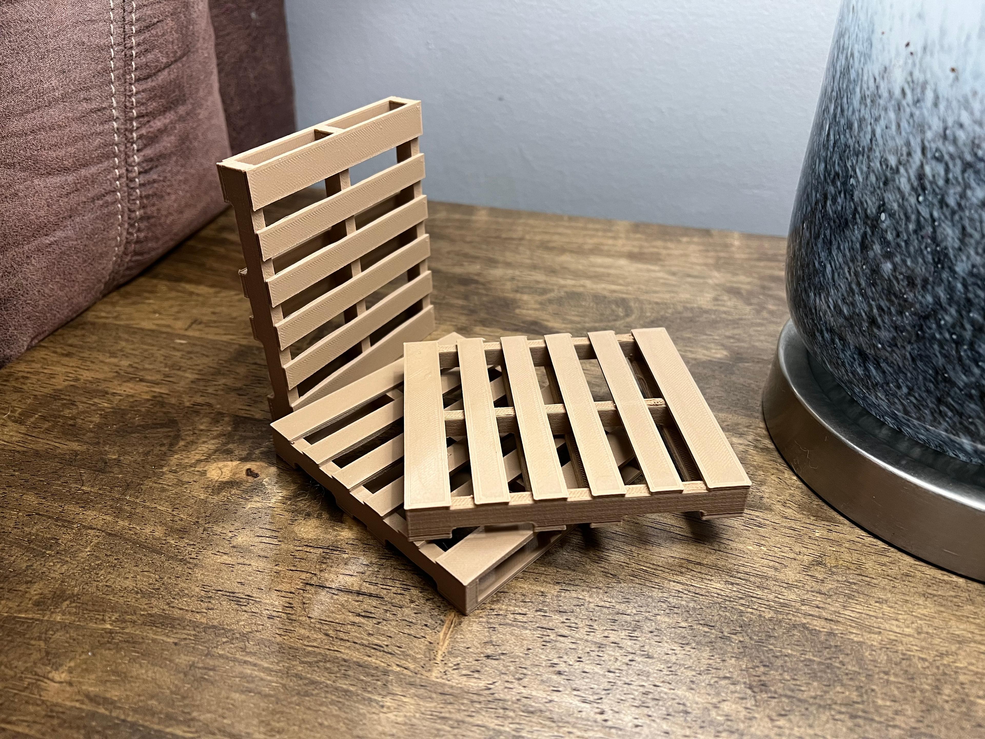 Pallet Coaster 3d model