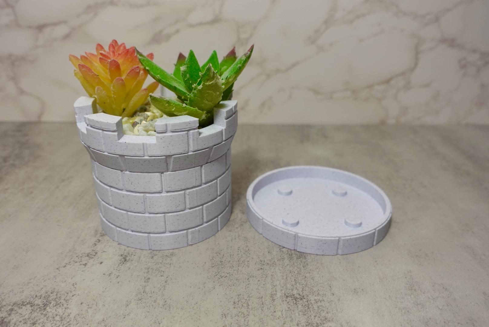 Castle Planter Pot 3d model