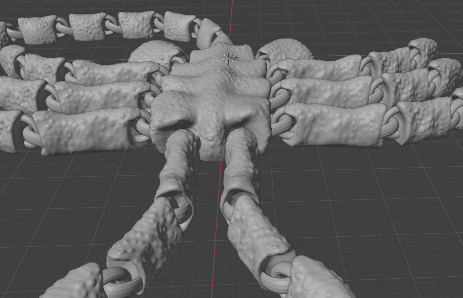 Articulated Facehugger - Flexi Fidget toy - print in place Higher Texture version 3d model