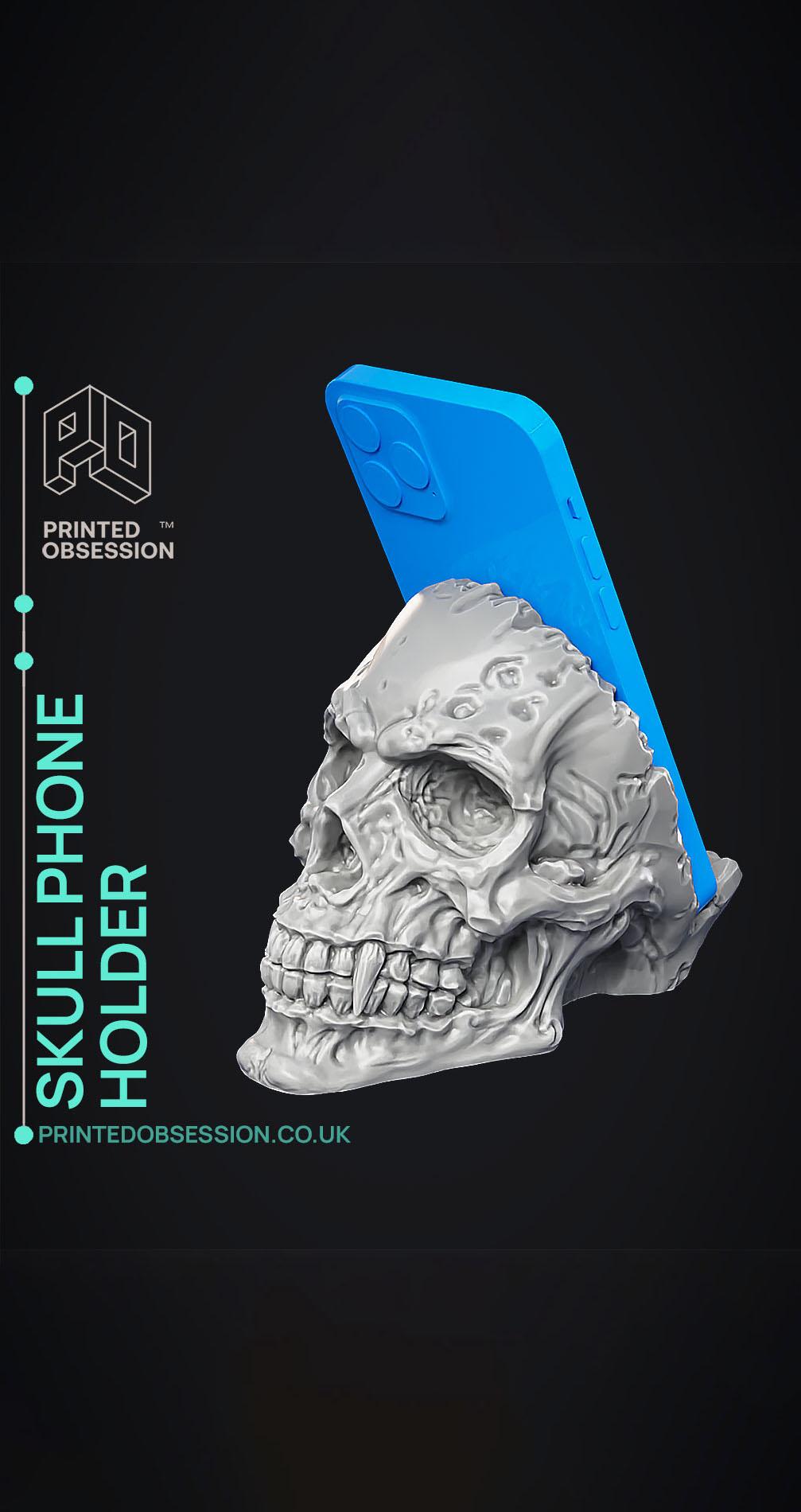 Skull Phone Holder - Home Decoration 3d model