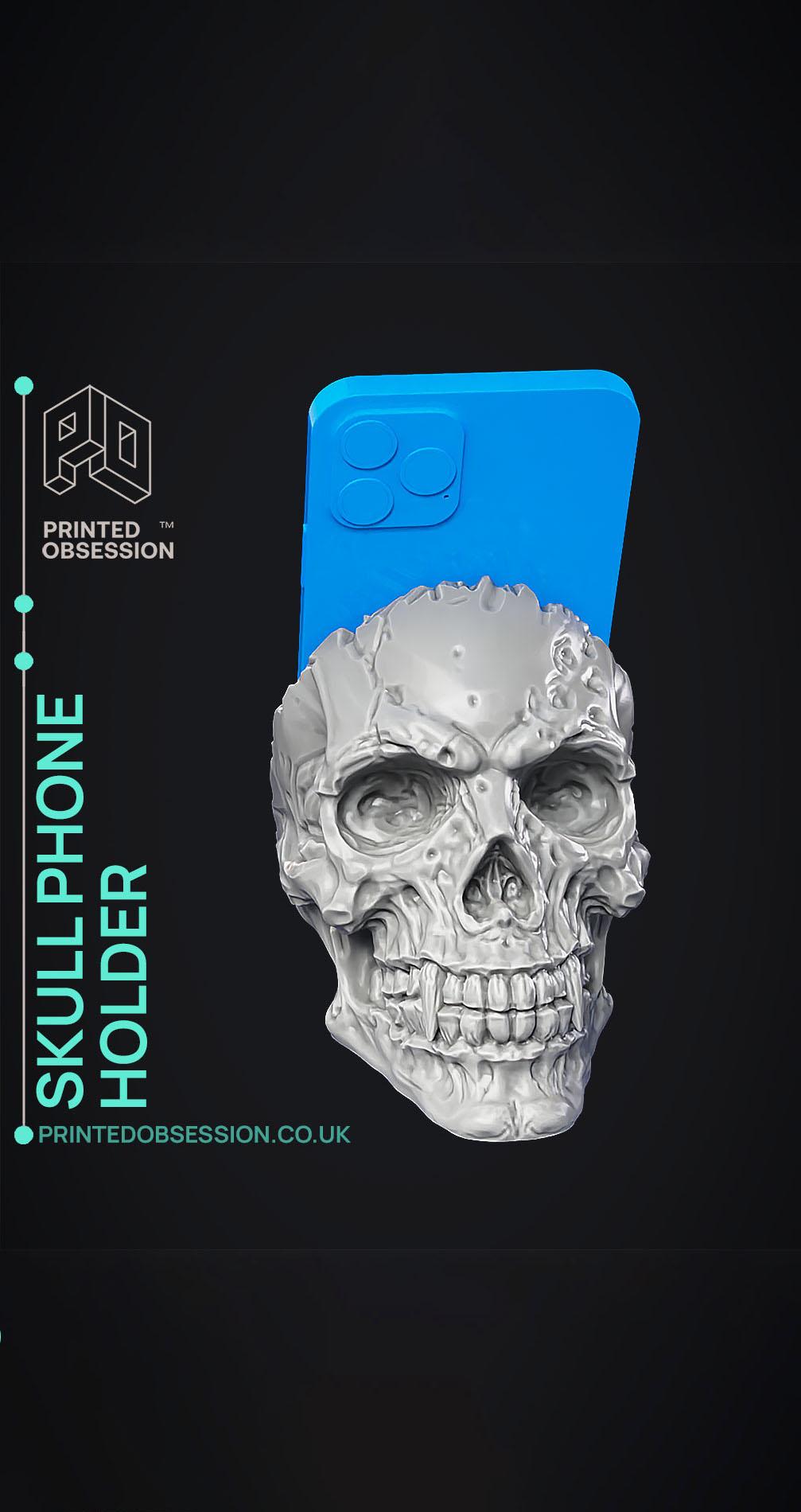 Skull Phone Holder - Home Decoration 3d model