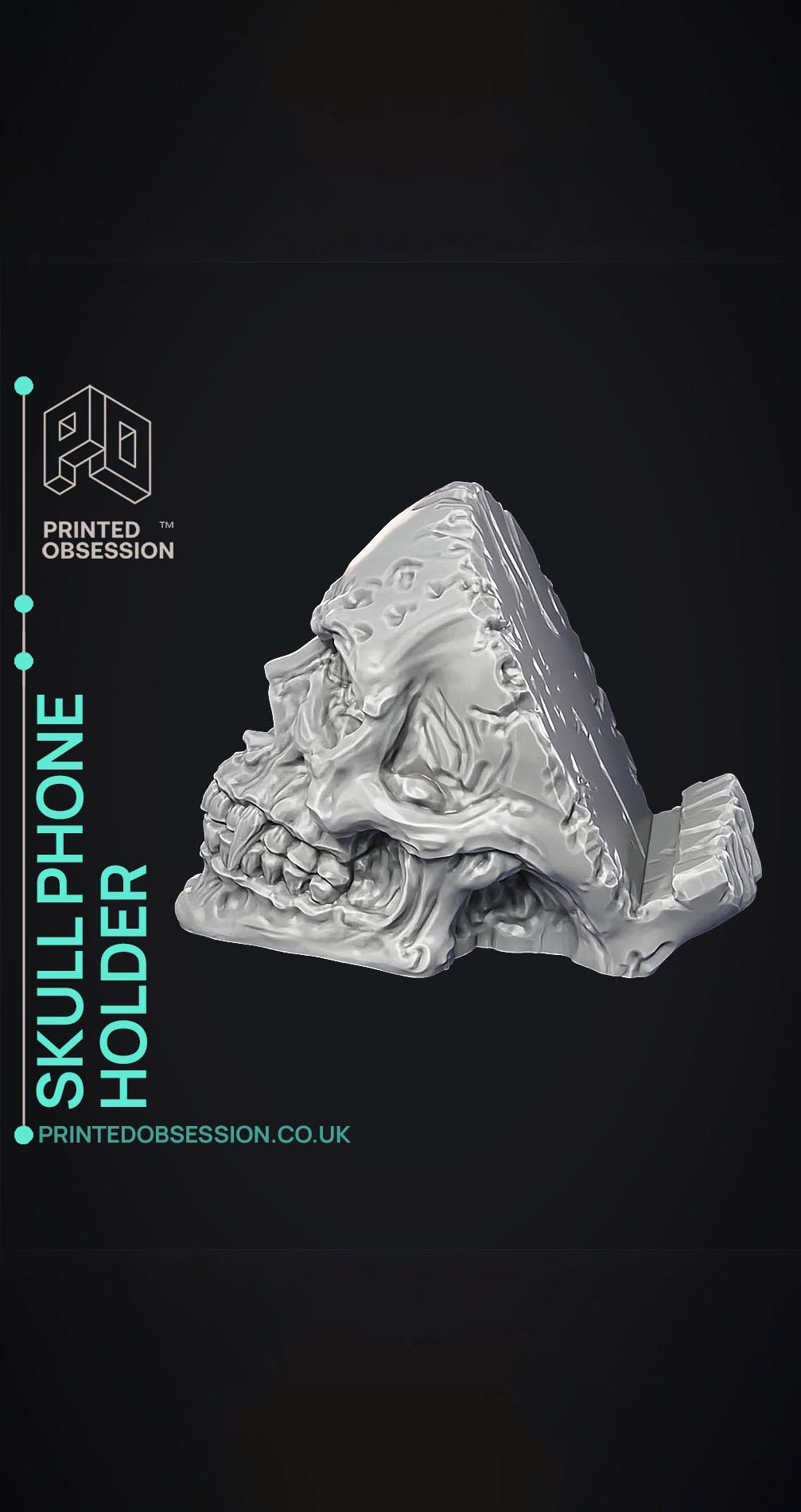 Skull Phone Holder - Home Decoration 3d model