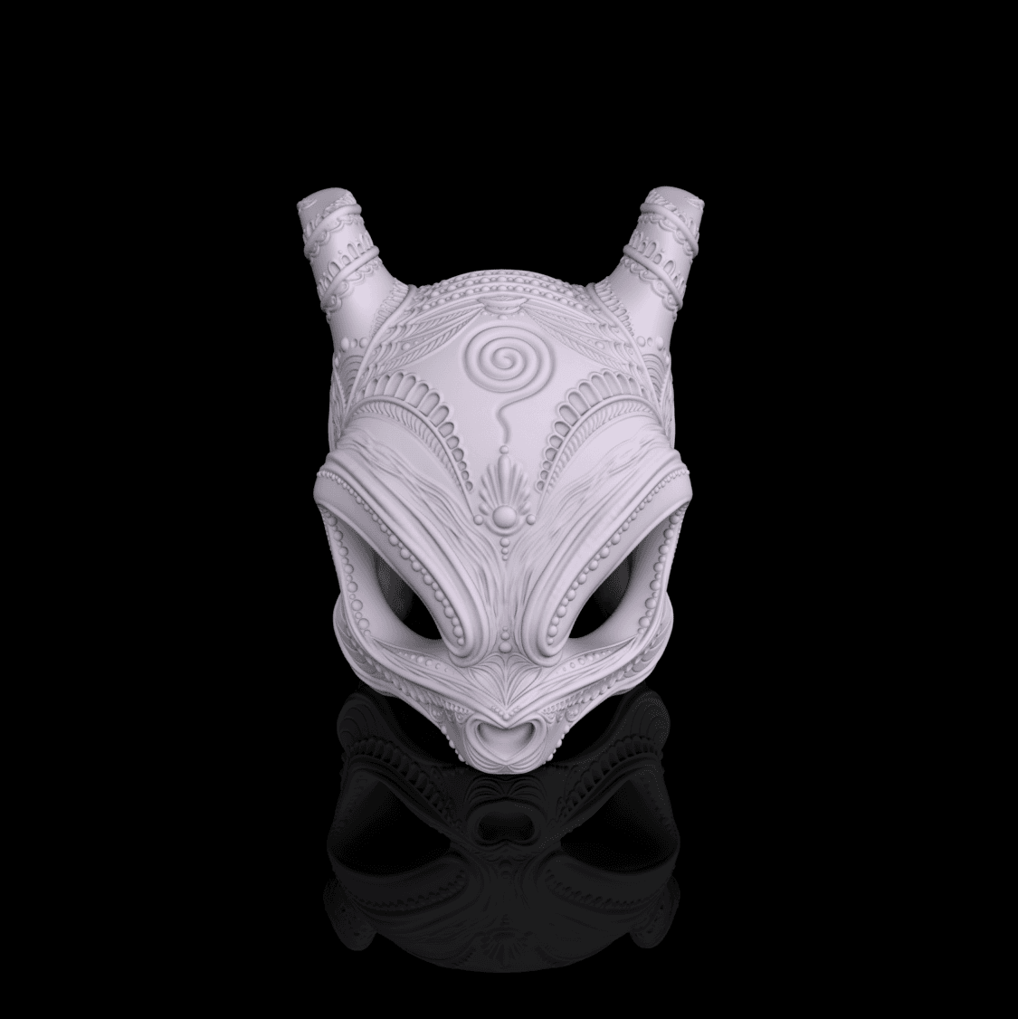 Ornate Mewtwo Skull (Pokémon) 3d model