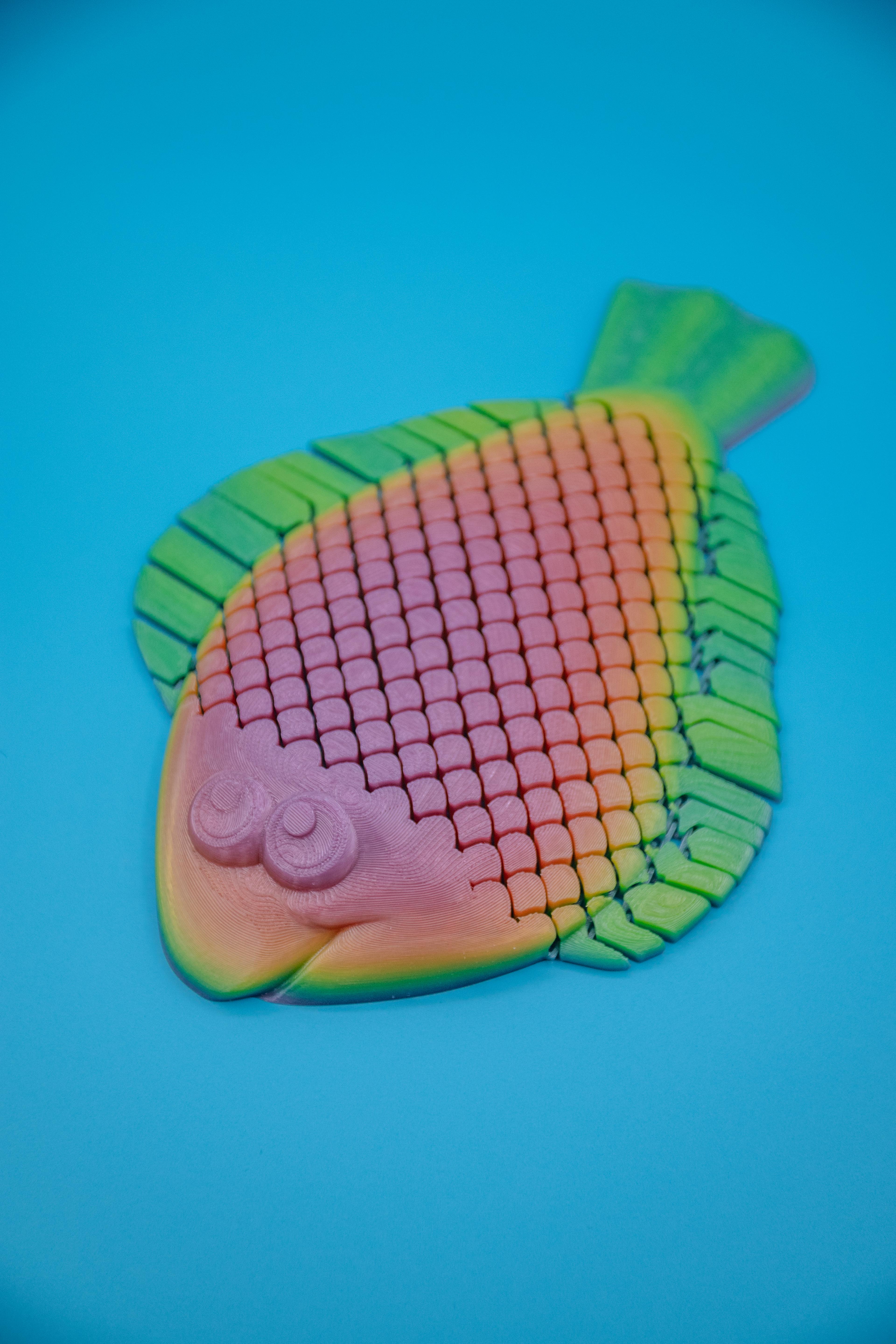 Floppy Flounder - Articulating Fish 3d model