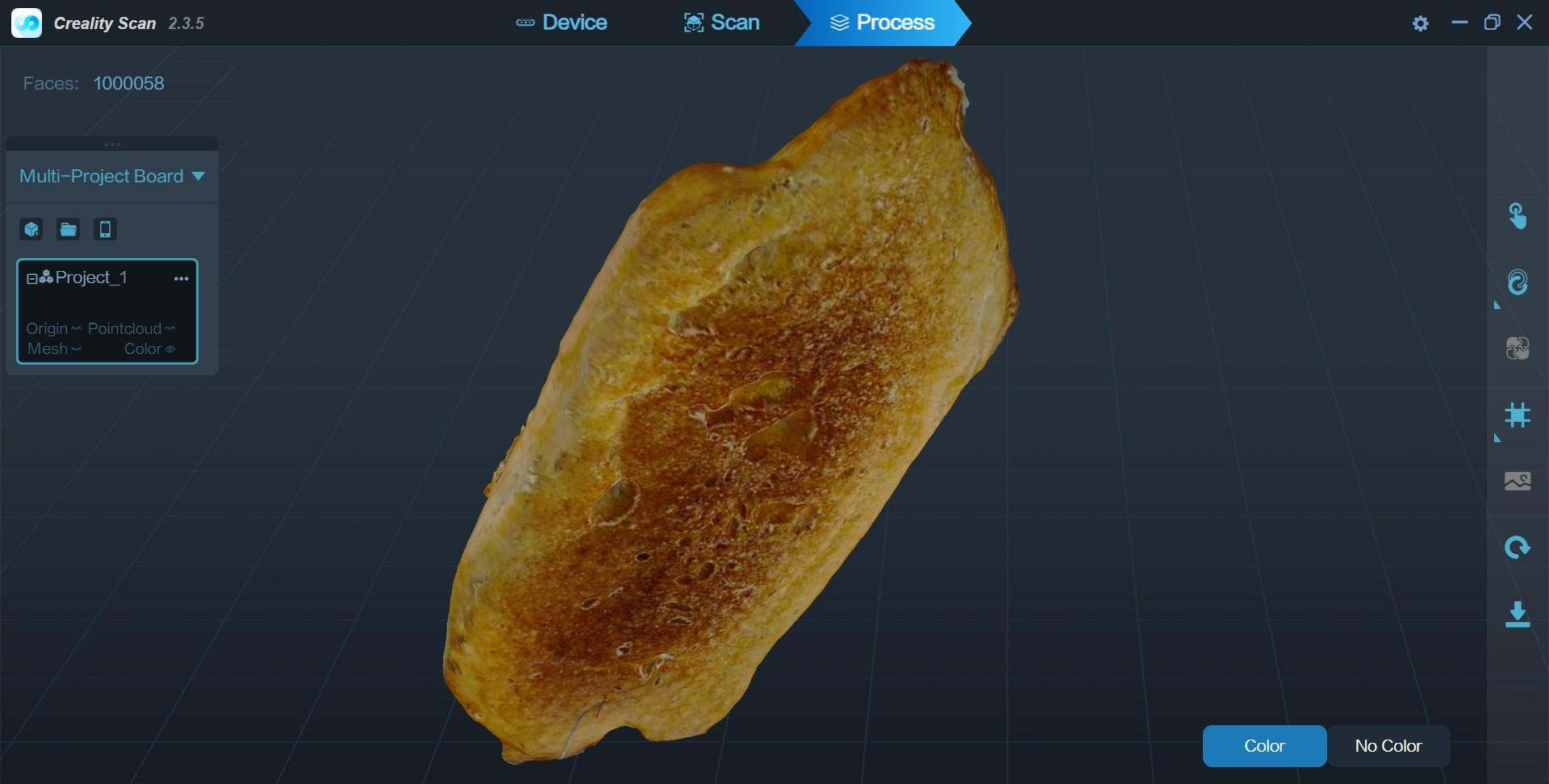 German "Briegel" Bread Roll 3D Scan 3d model