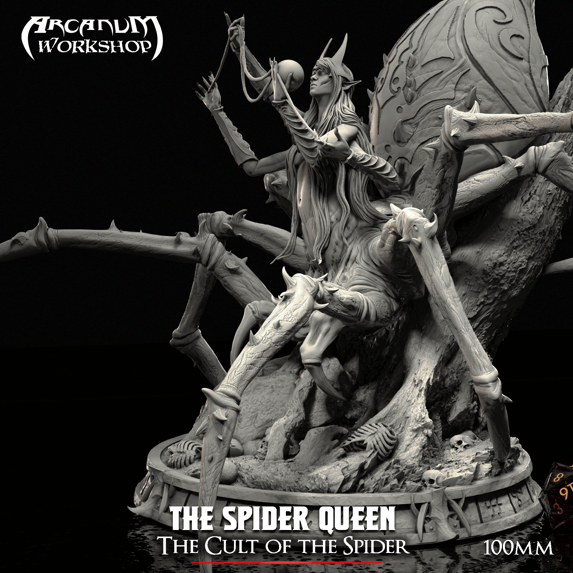 Spider Queen Boss 100mm 3d model