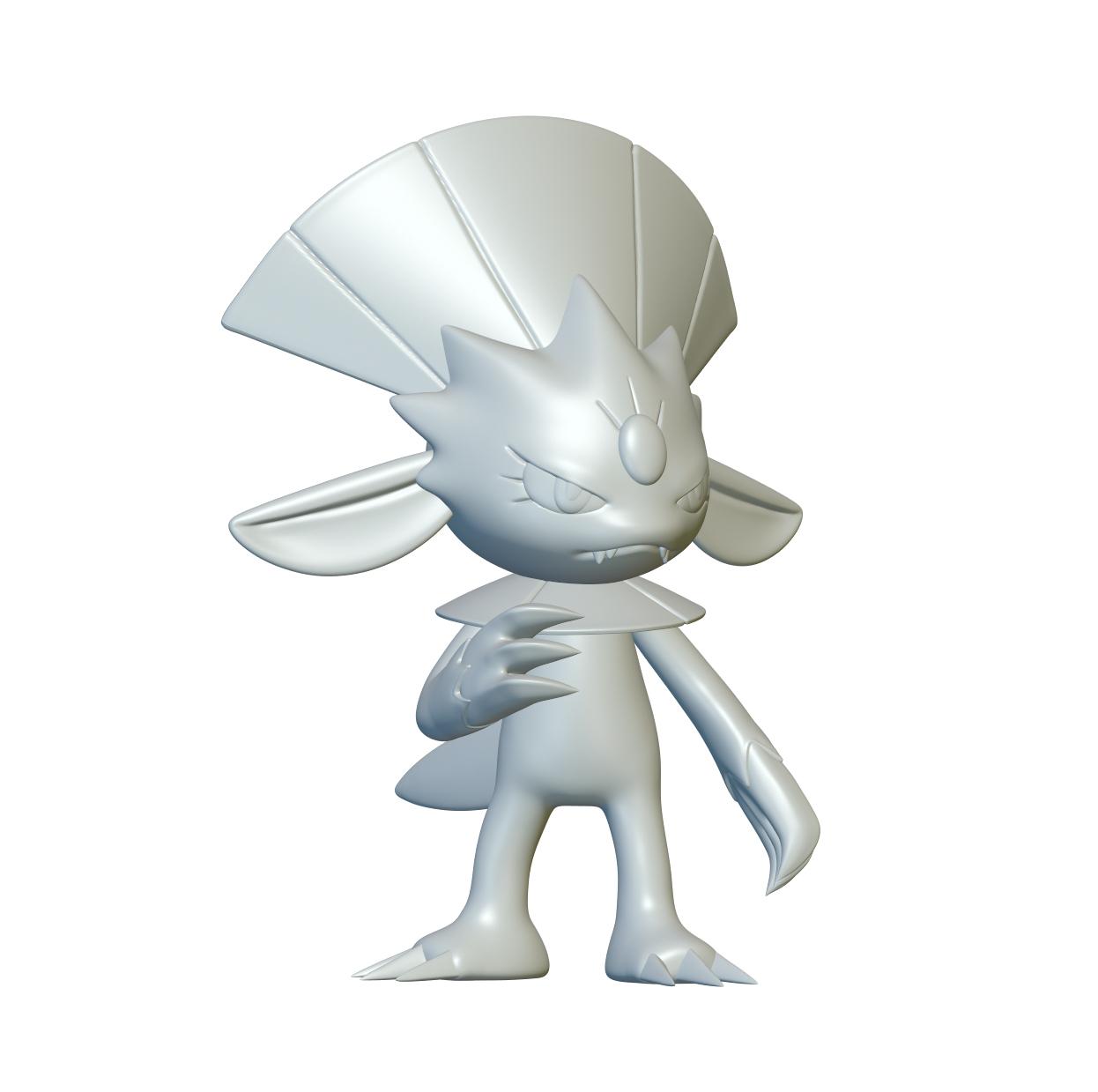 Pokemon Weavile #461 - Optimized for 3D Printing 3d model