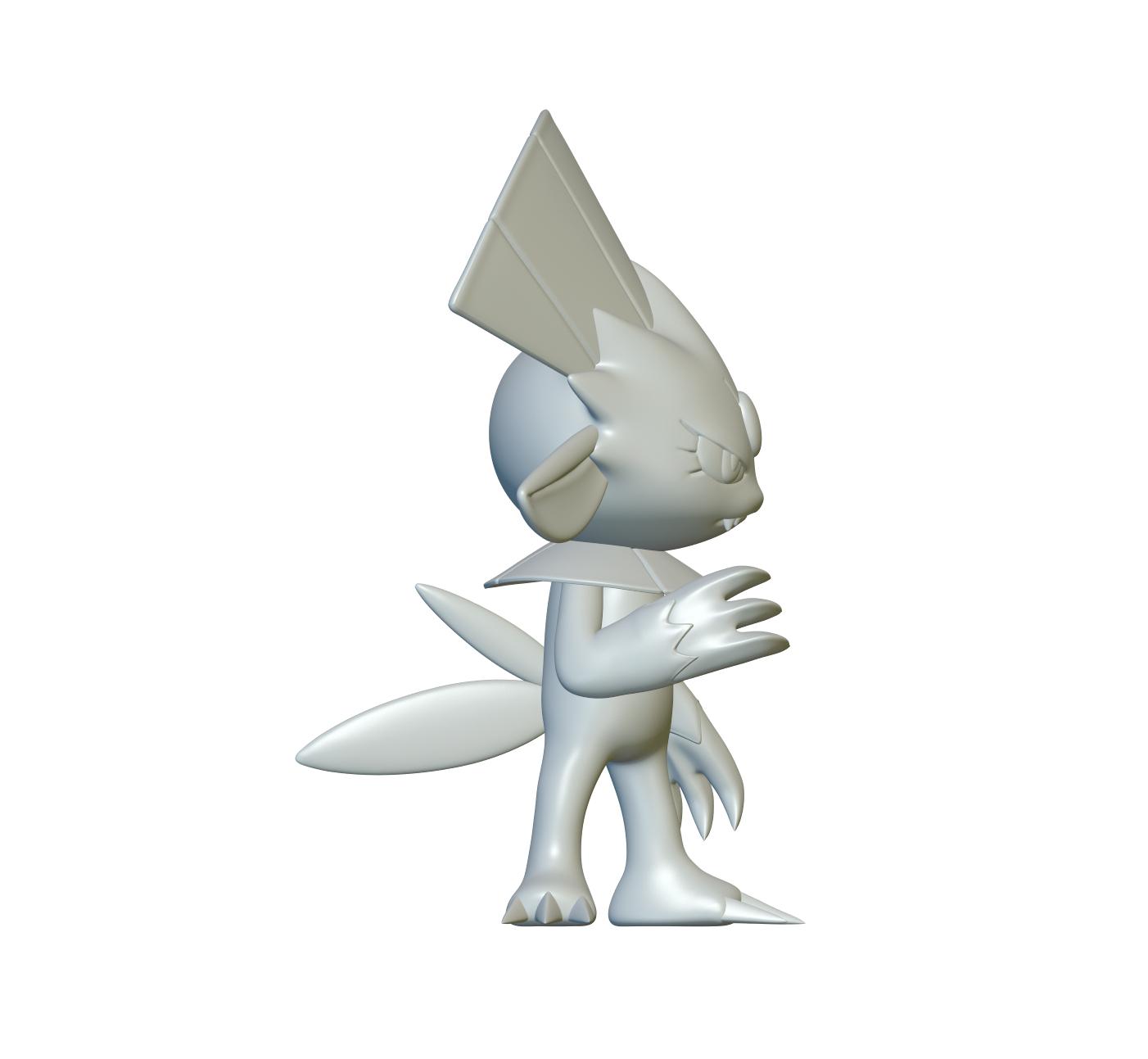 Pokemon Weavile #461 - Optimized for 3D Printing 3d model