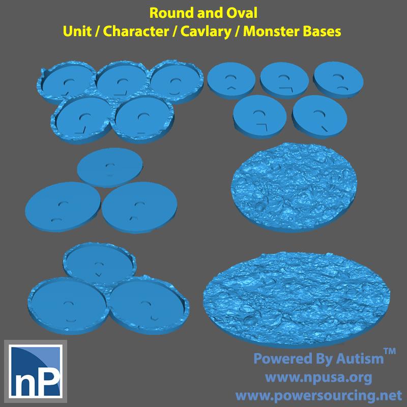 AOS Unit Trays / Bases - Muddy Rubble Slope 3d model