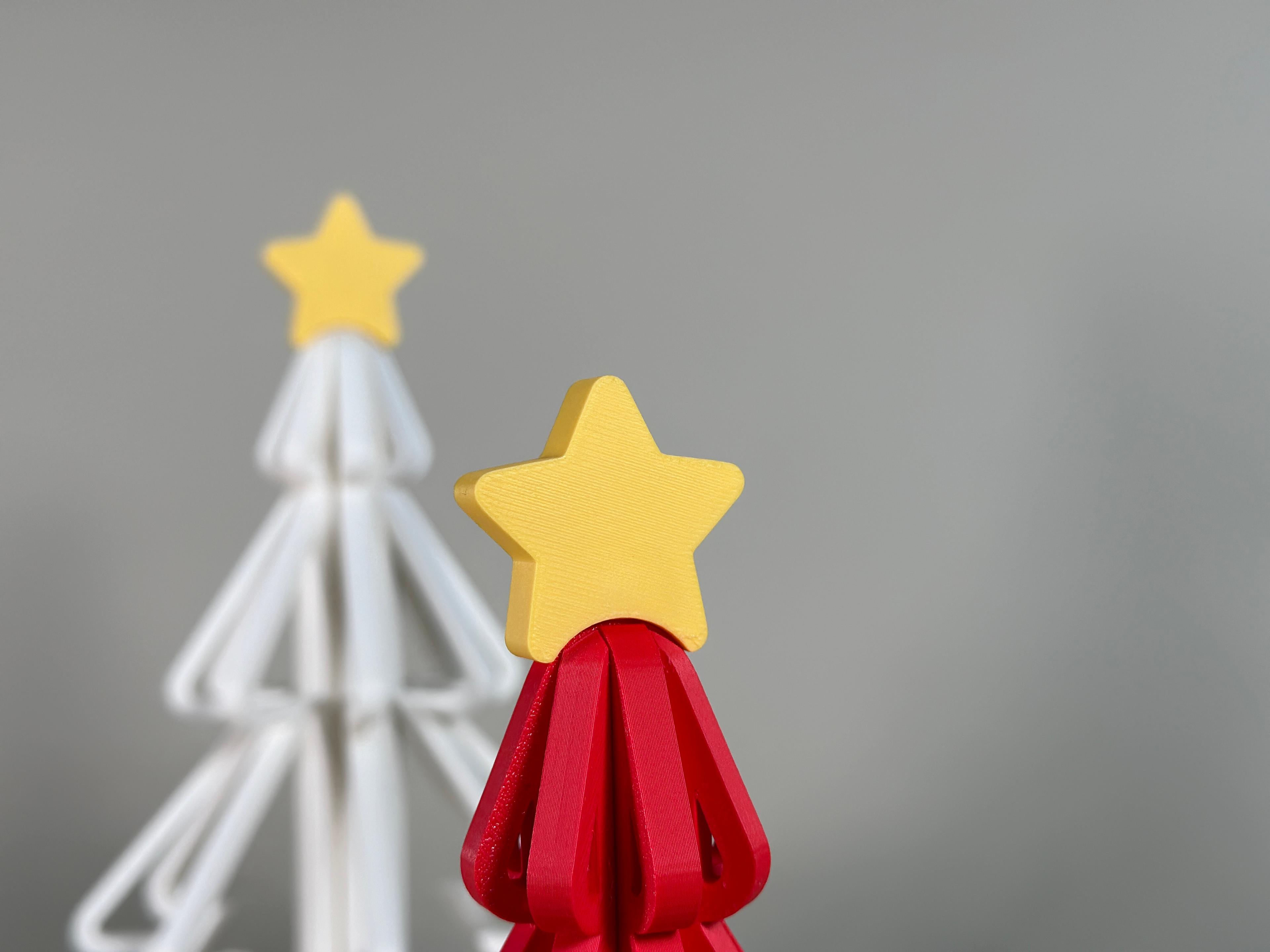 Hallow Christmas Tree Slices with Star! ⭐ 3d model