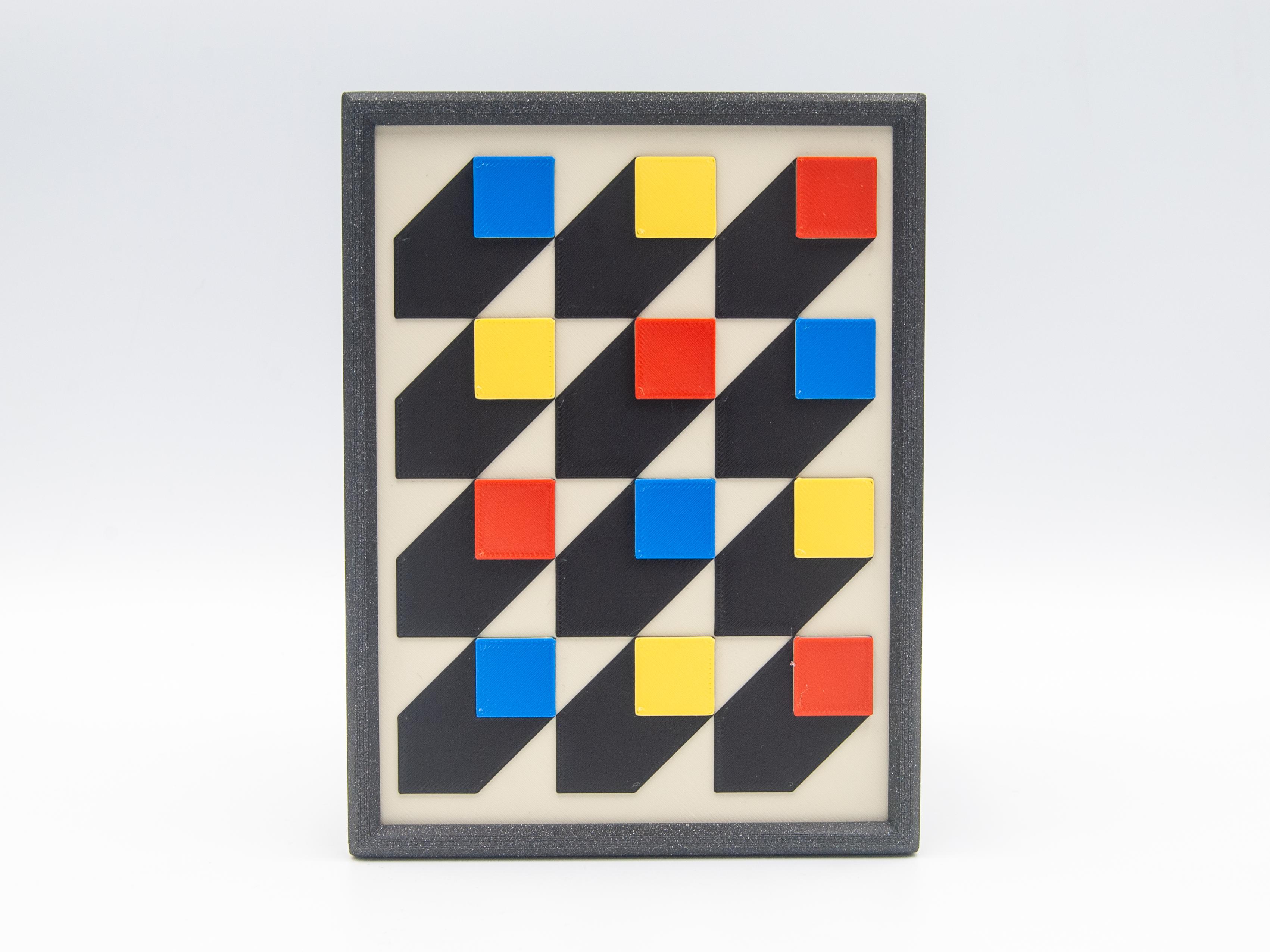 Bauhaus Wall Art Frame Set 3d model