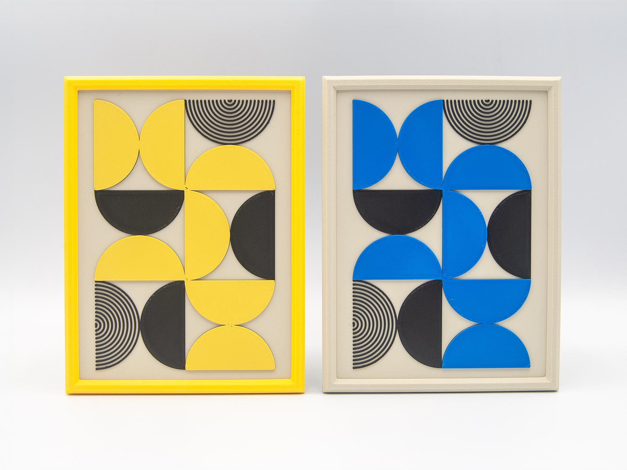 Bauhaus Wall Art Frame Set 3d model