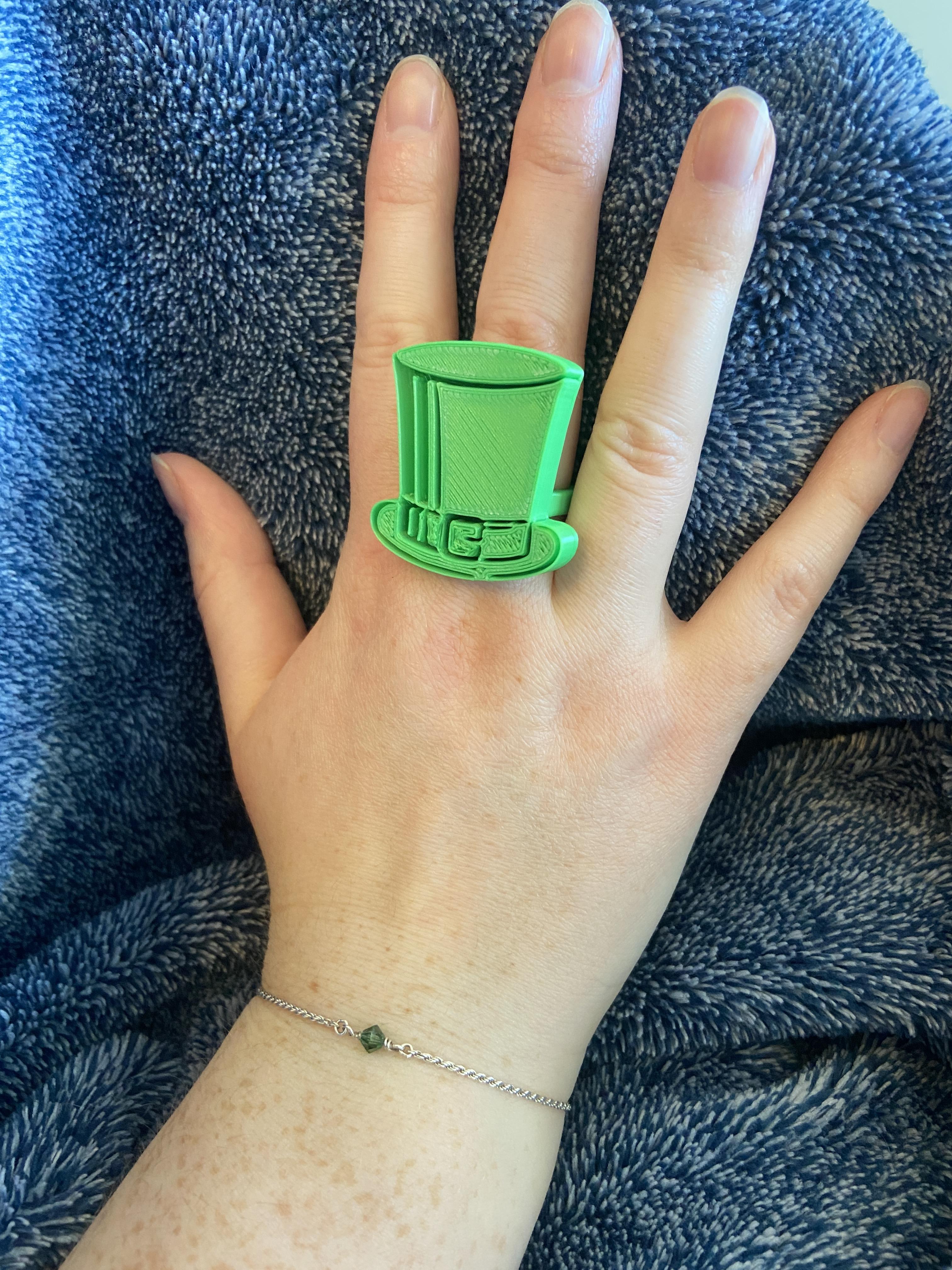 St Patrick's Day Ring 3d model