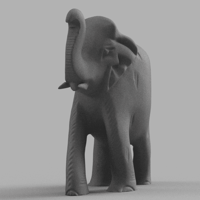 Elephant round 3d model