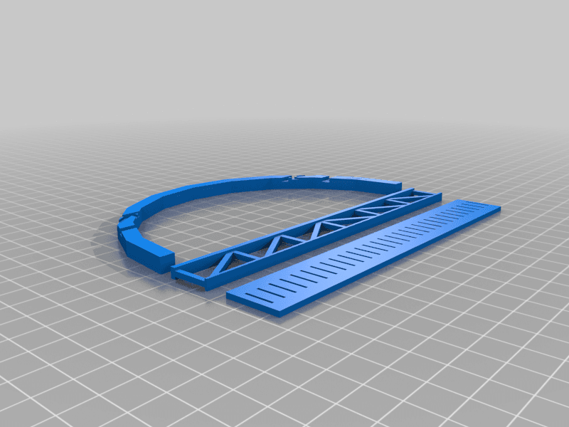 Model Bridge - Parametric (Customizable ) 3d model