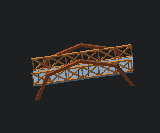 Model Bridge - Parametric (Customizable ) 3d model