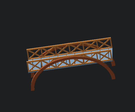 Model Bridge - Parametric (Customizable ) 3d model