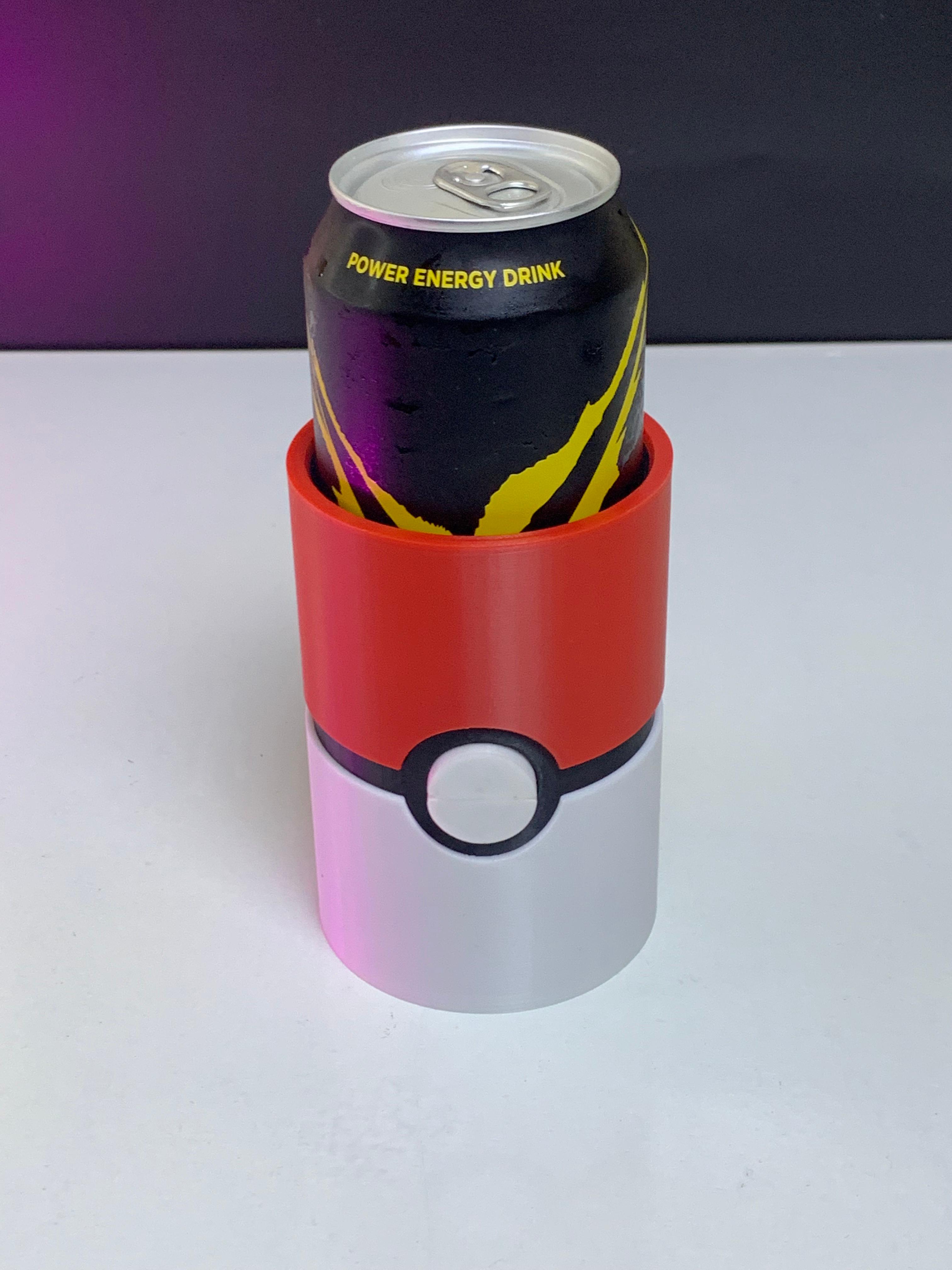 pokeball inspired can cup 3d model