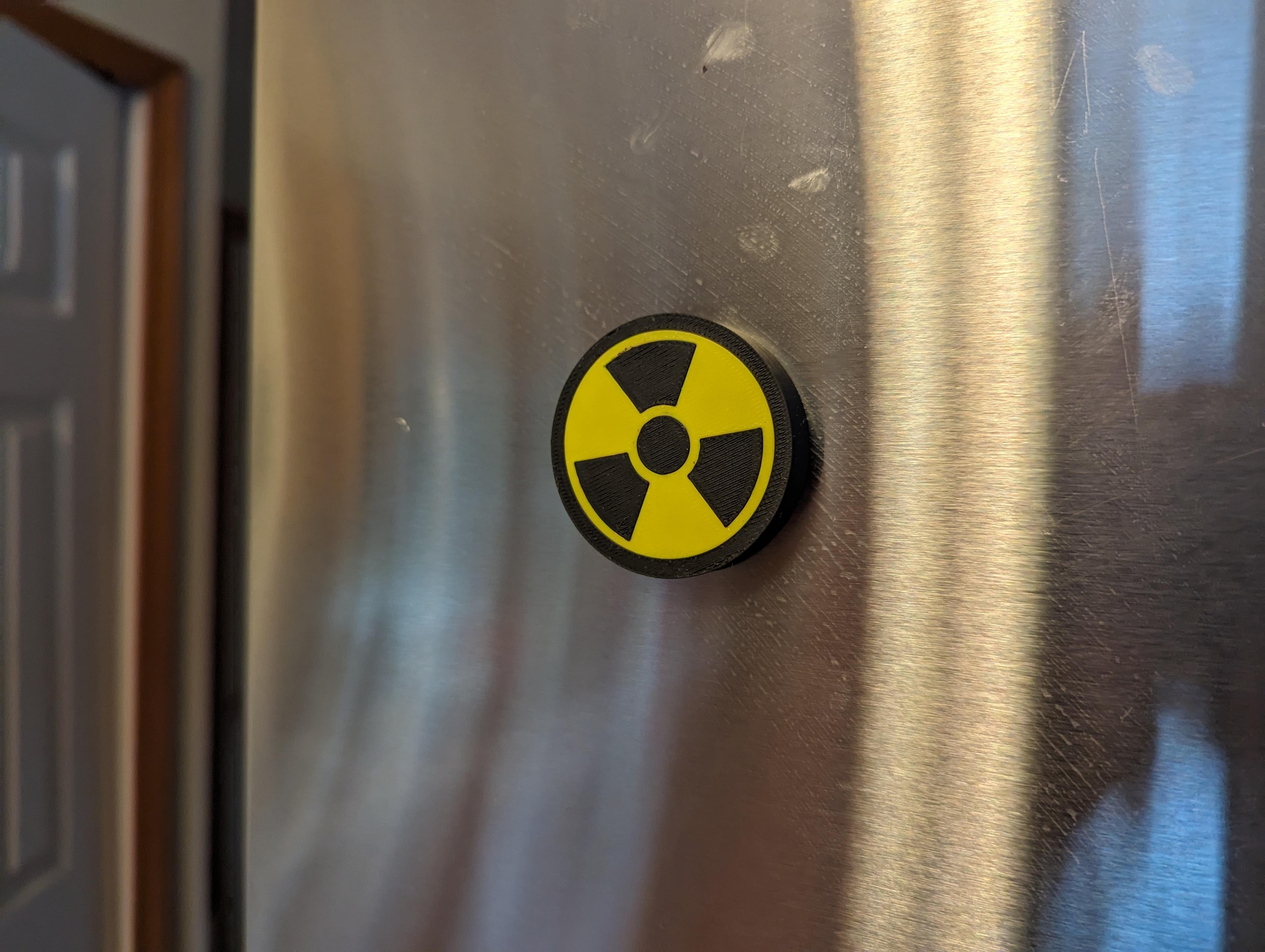 Radioactive Symbol Magnet 3d model