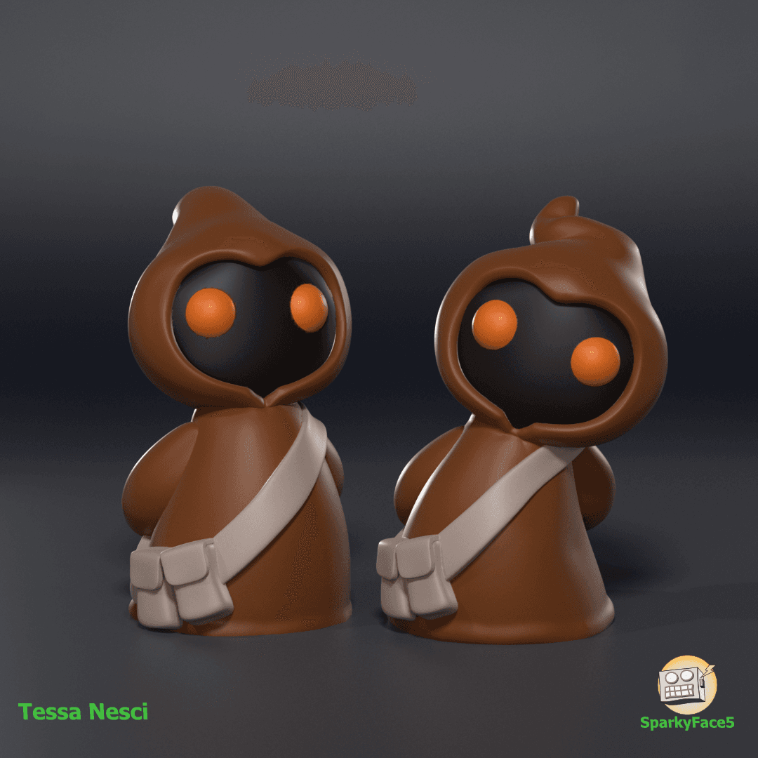 Cute Jawas 3d model