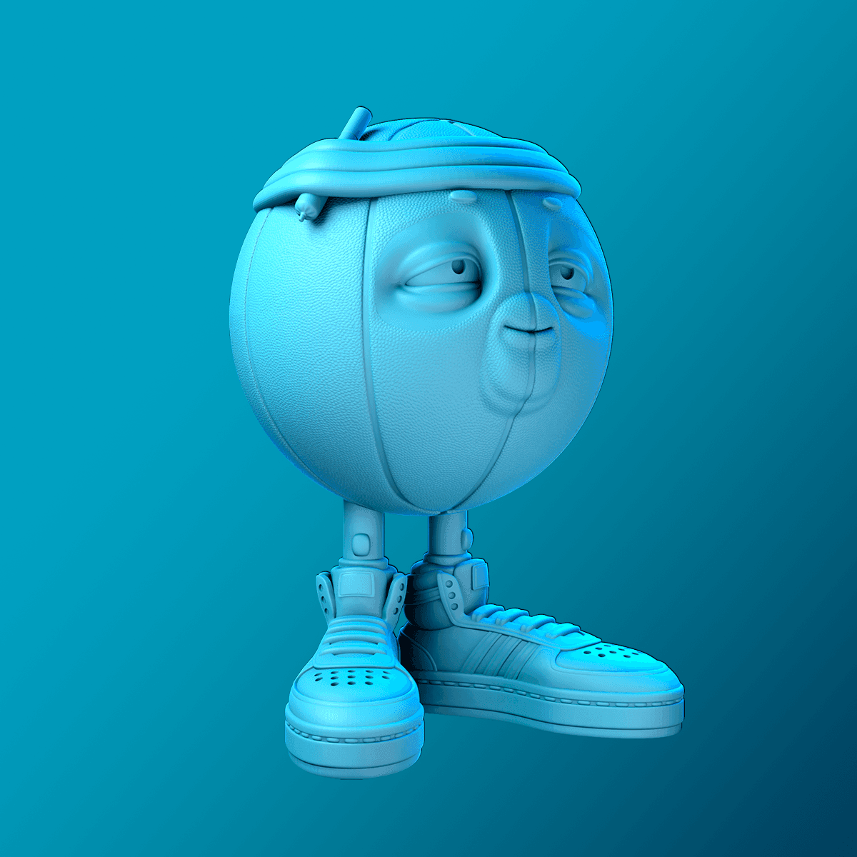 Stoney Basketball 3d model