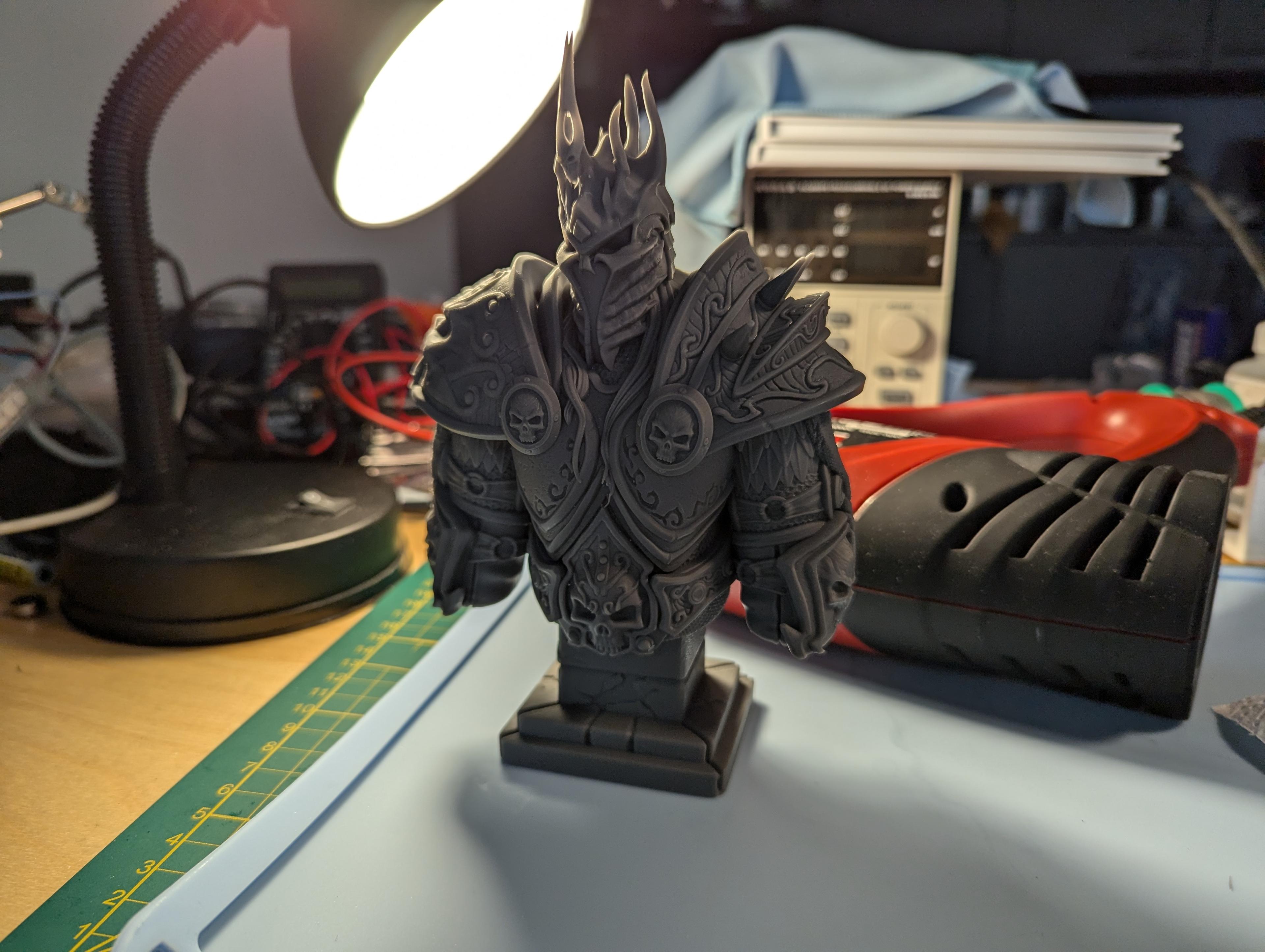 Lich King bust  - Absolutely stunning model!
Printed on a saturn 4 ultra. - 3d model