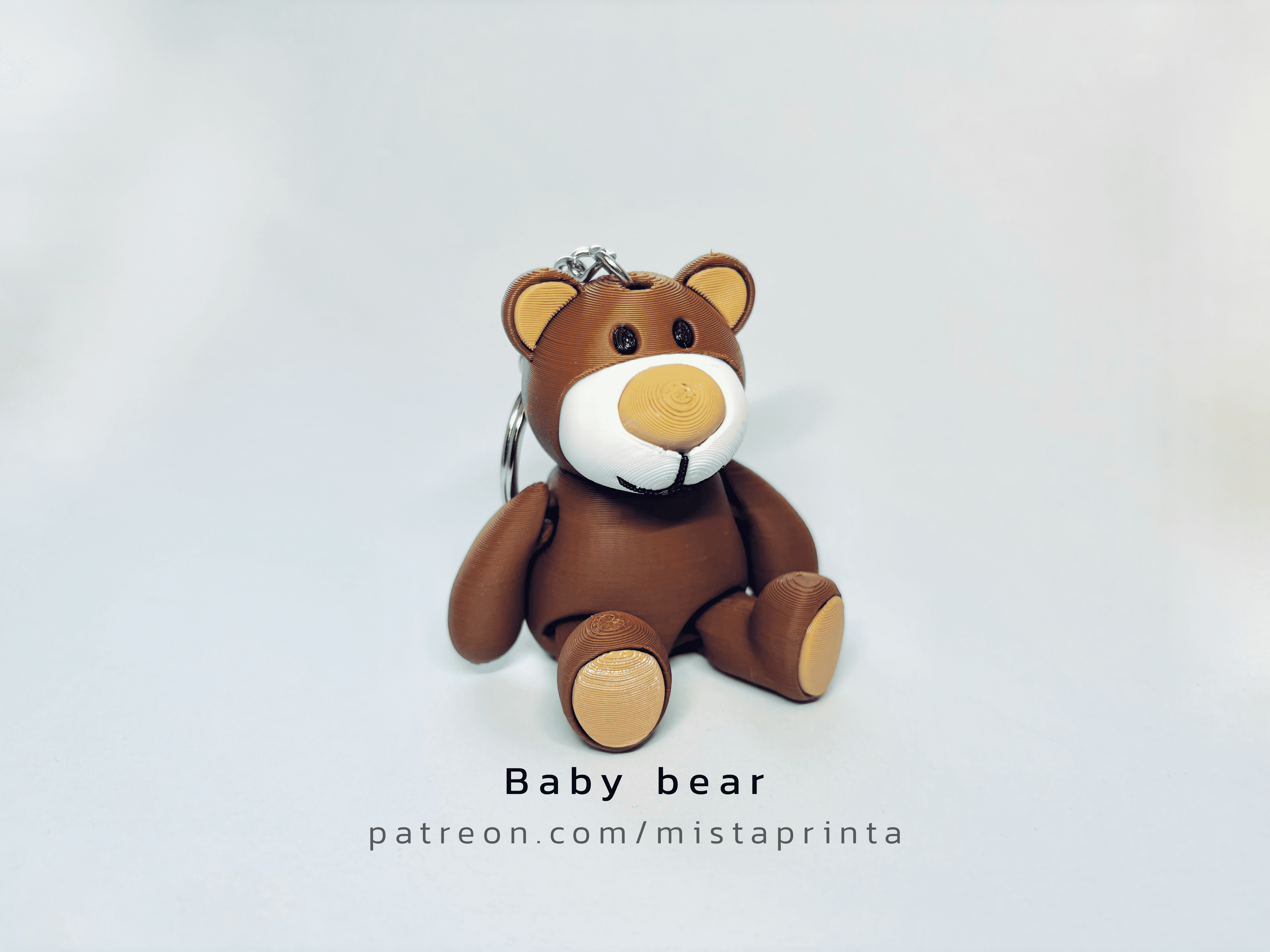 Baby Bear keychain 3d model