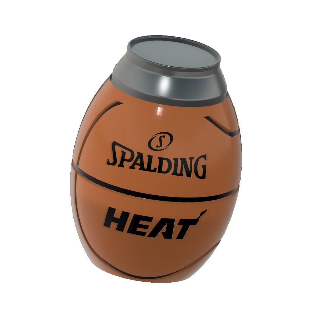 Basketball Koozie Heat.stl 3d model