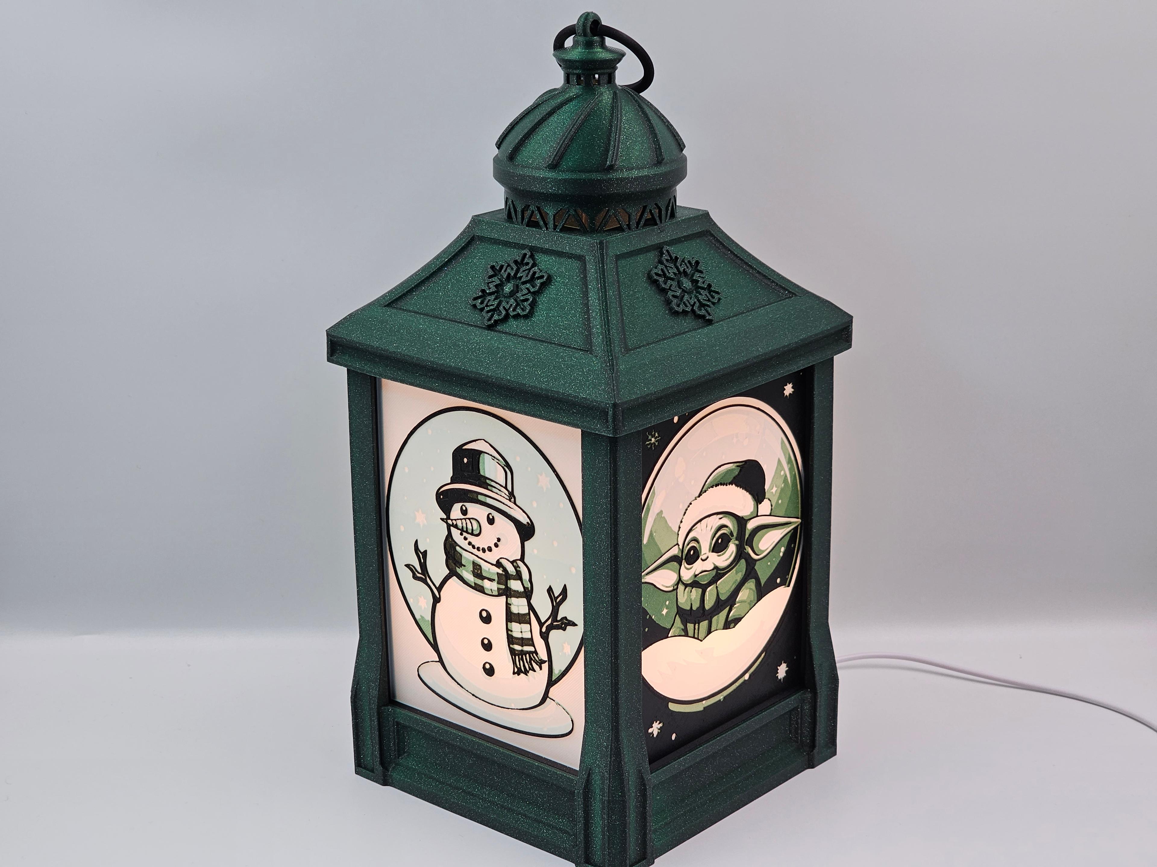 Arctic Glow Christmas Lantern 3d model