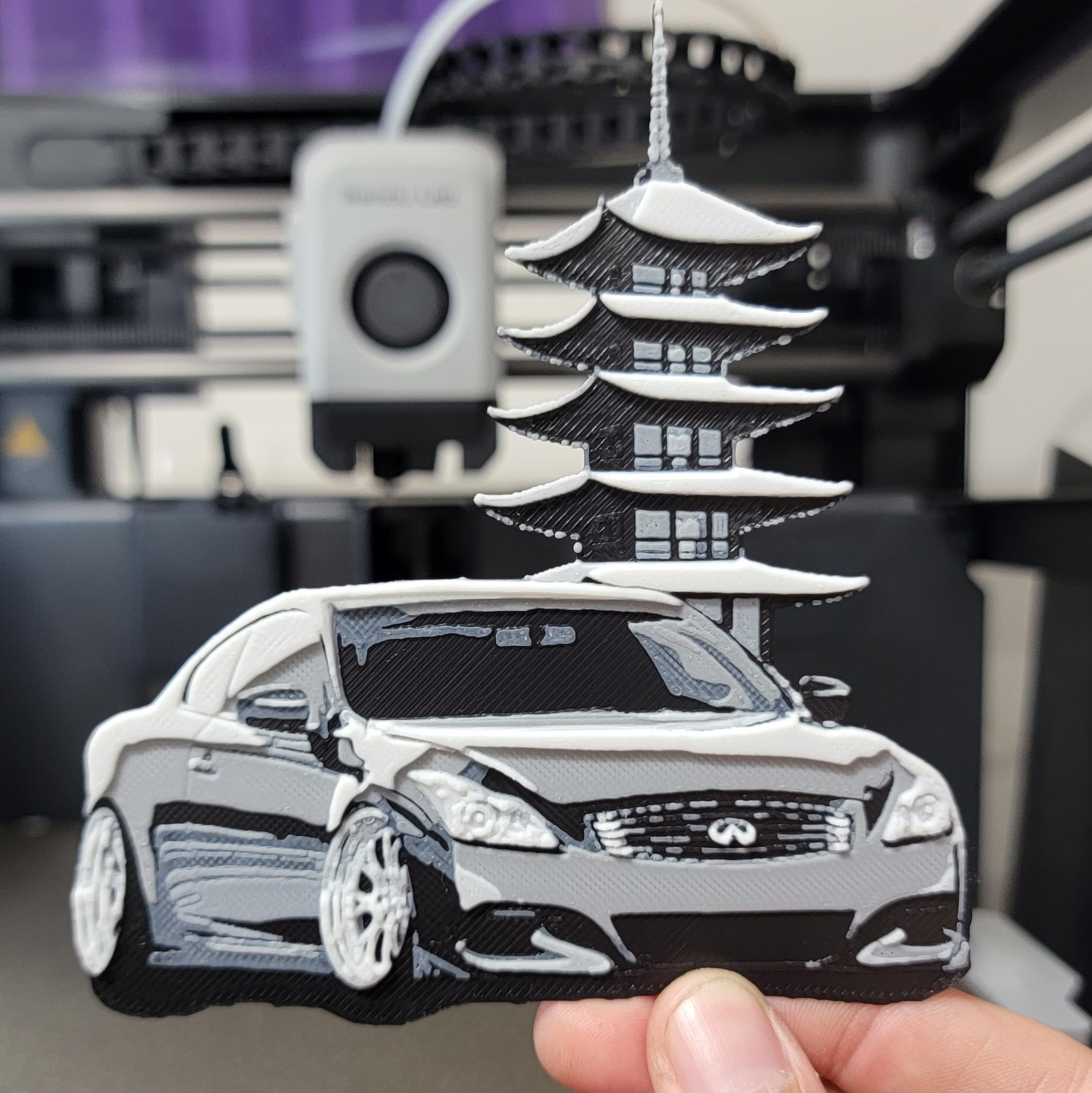 Monochrome G37 Magnet 3d model