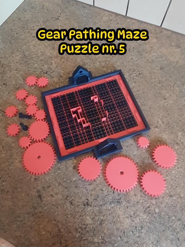 Gear Pathing Maze Puzzle nr. 5 3d model