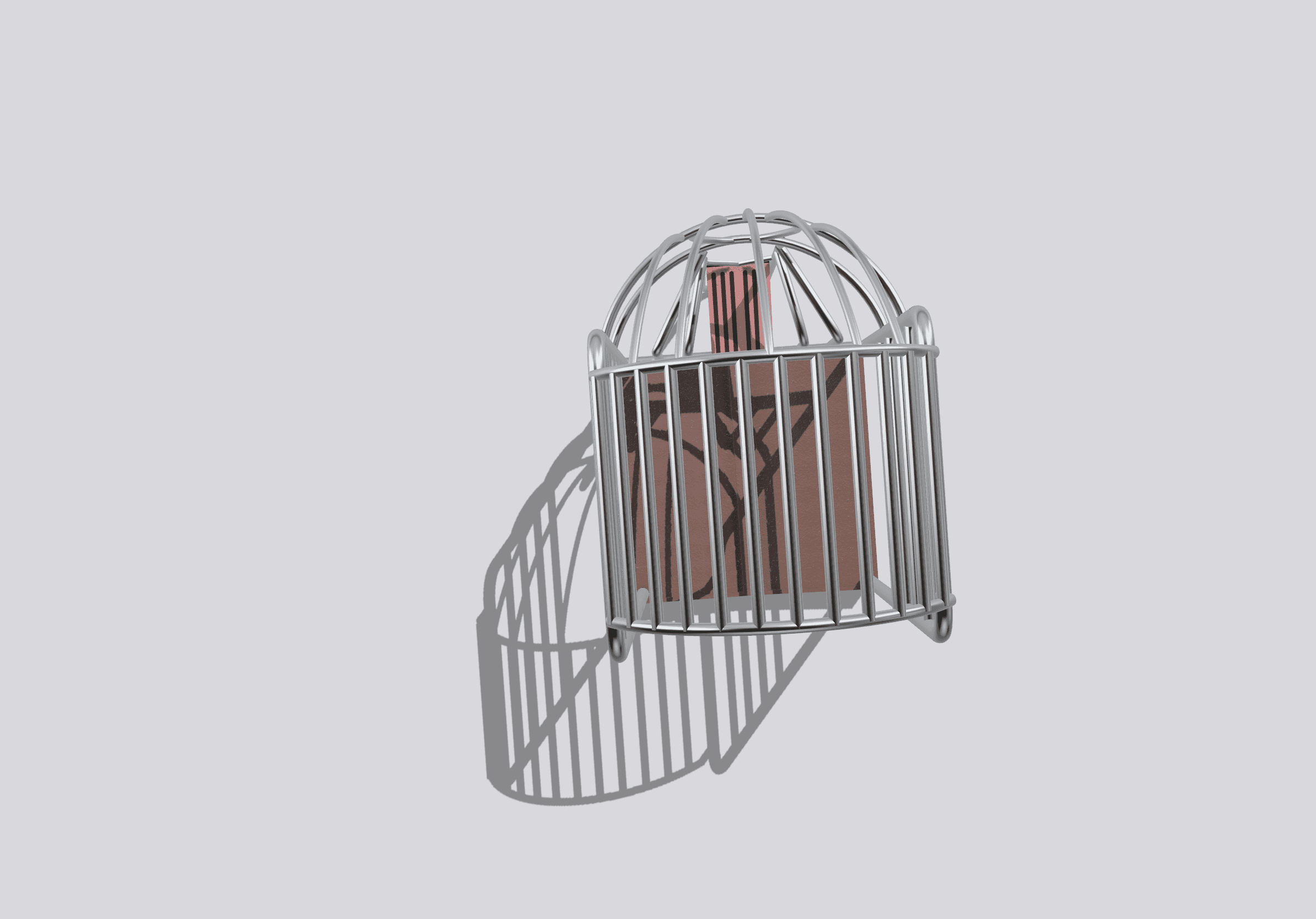 Gym cage stretching.step 3d model